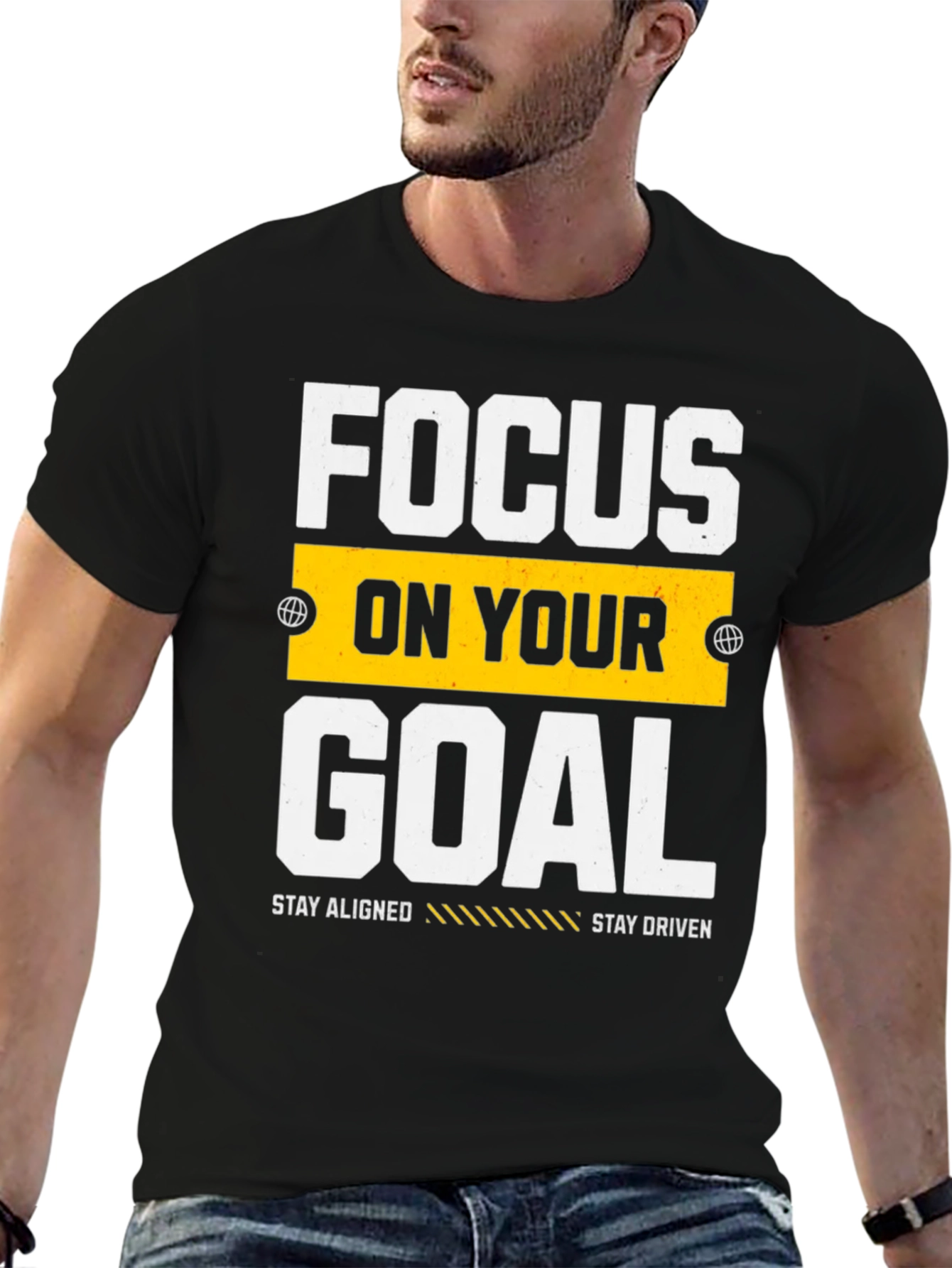 Focus on Your Goal Graphic Tee - Motivation T-Shirt