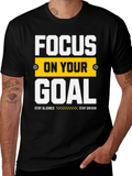 Focus on Your Goal Graphic Tee - Motivation T-Shirt