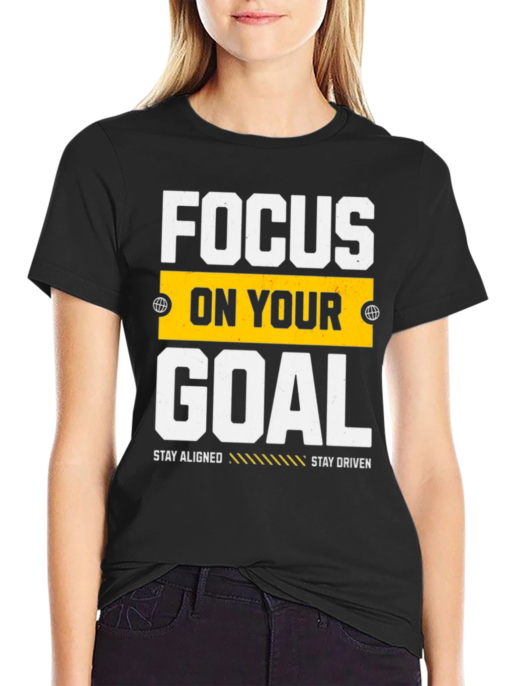 Focus on Your Goal Graphic Tee - Motivation T-Shirt
