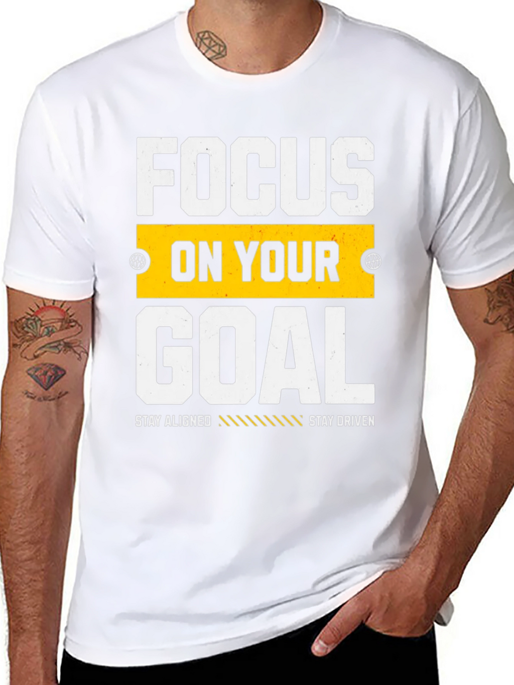 Focus on Your Goal Graphic Tee - Motivation T-Shirt