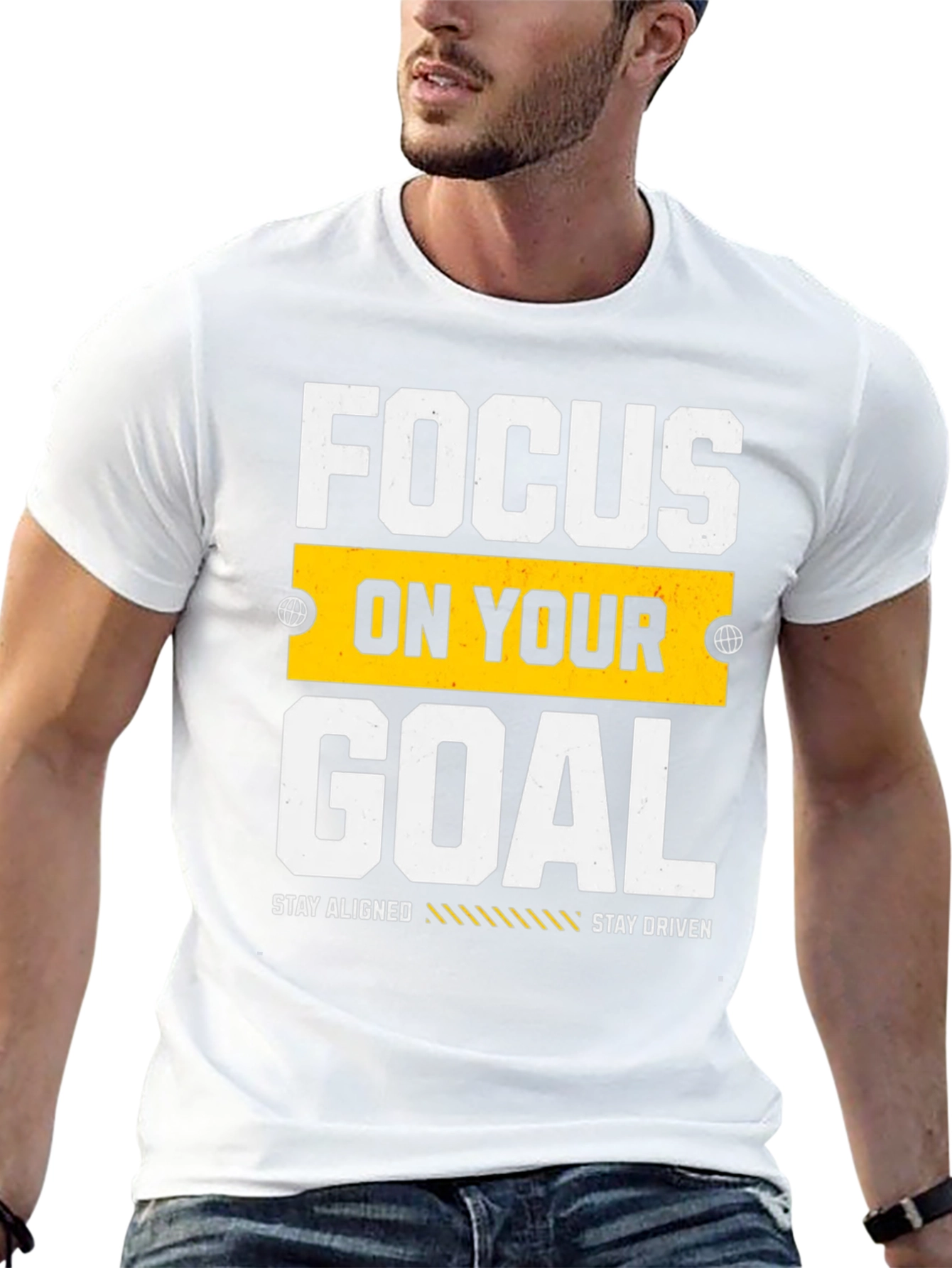 Focus on Your Goal Graphic Tee - Motivation T-Shirt