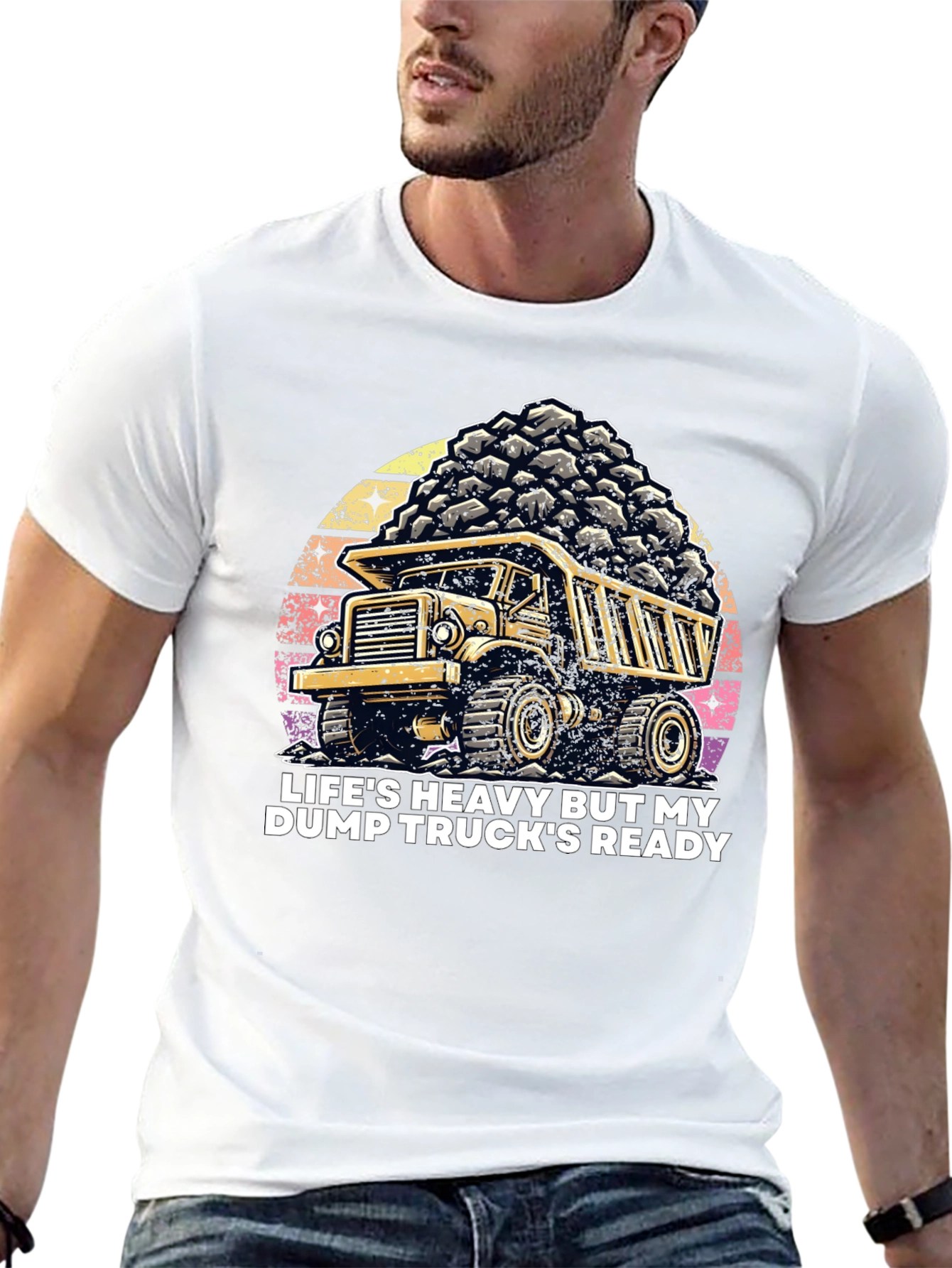 Dump Truck T-Shirt: Heavy Life Ready Trucker