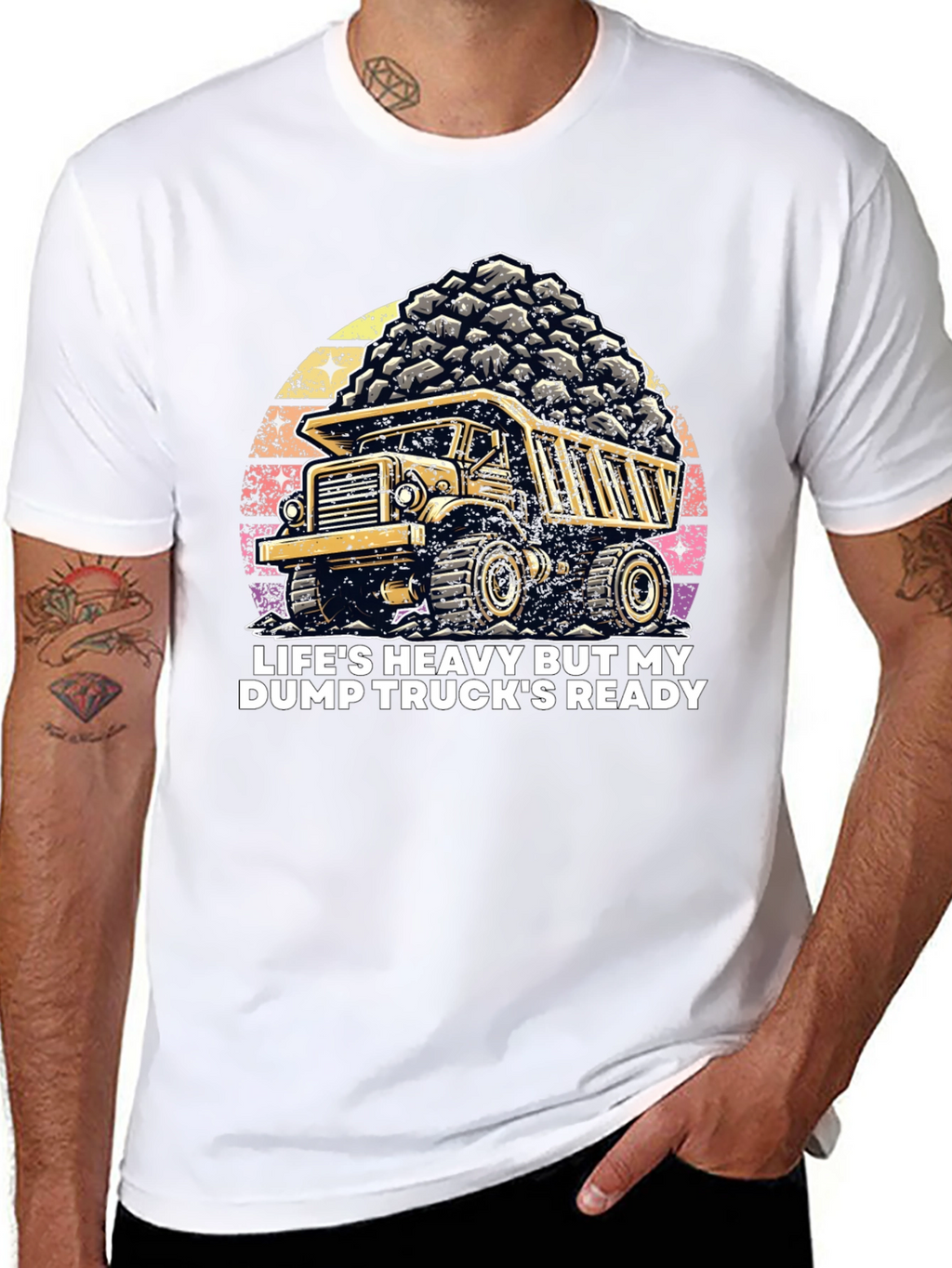 Dump Truck T-Shirt: Heavy Life Ready Trucker