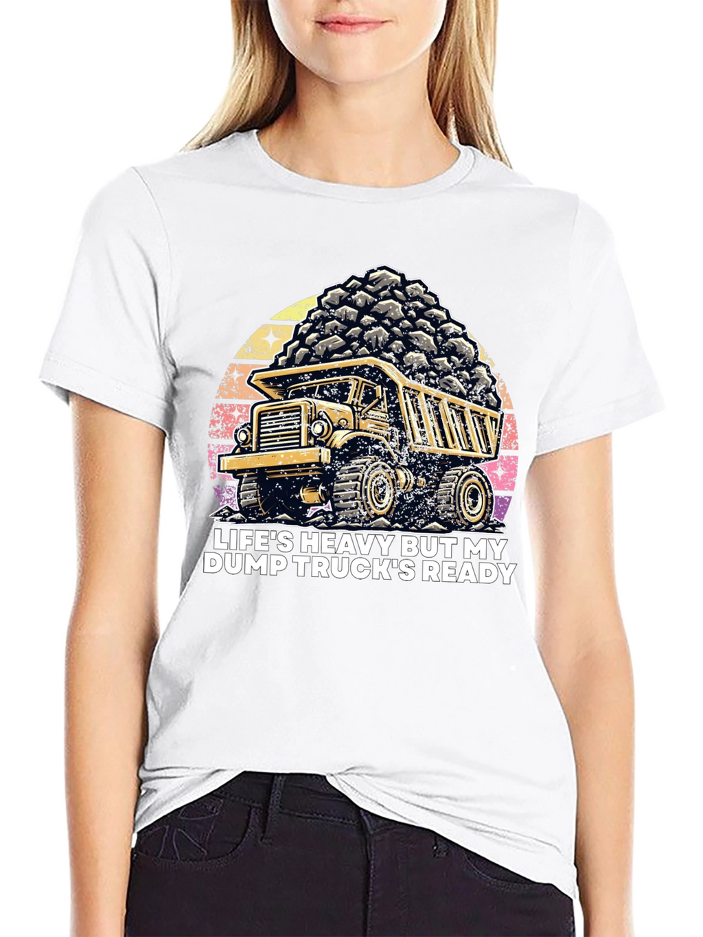 Dump Truck T-Shirt: Heavy Life Ready Trucker
