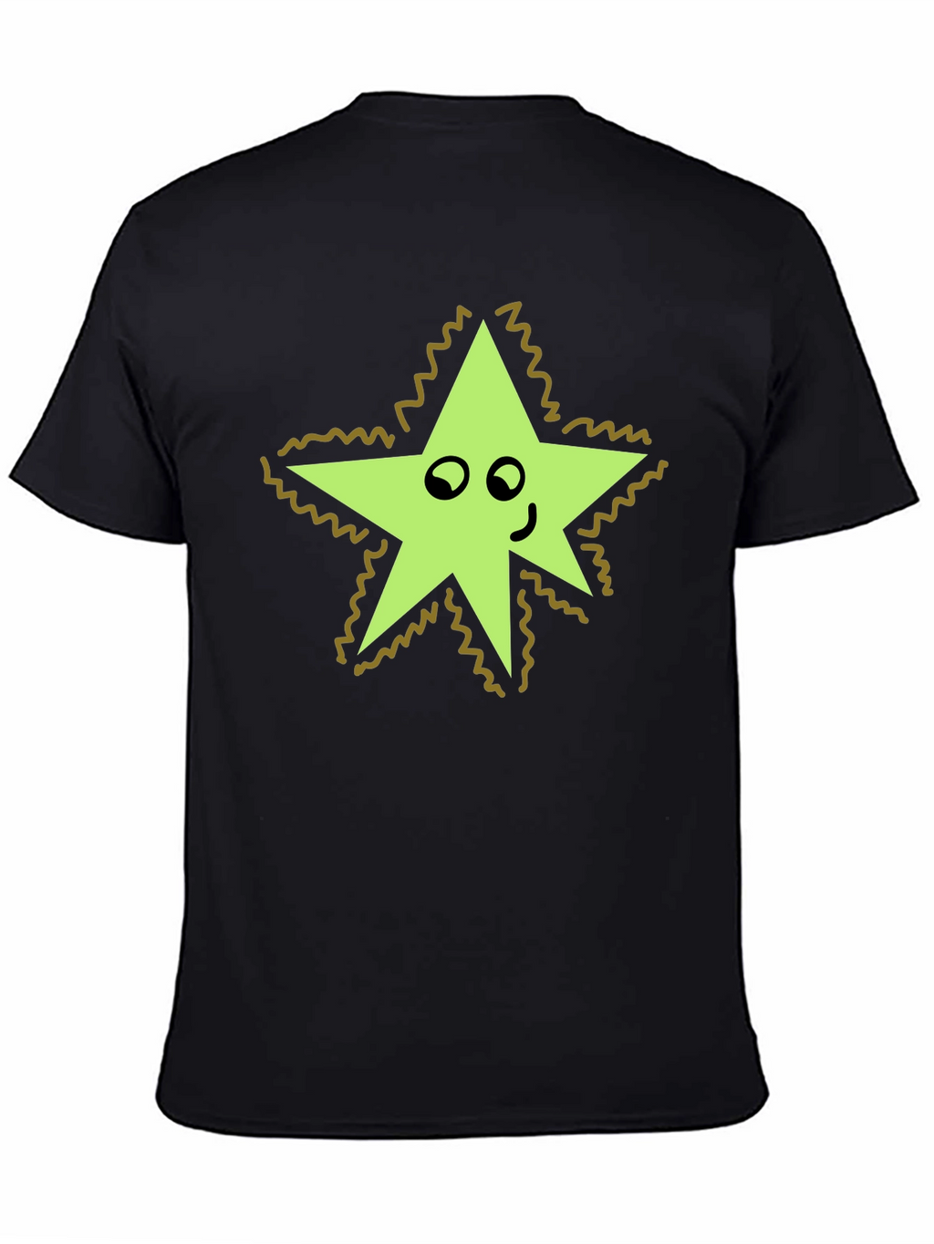 Star Character Black T-Shirt