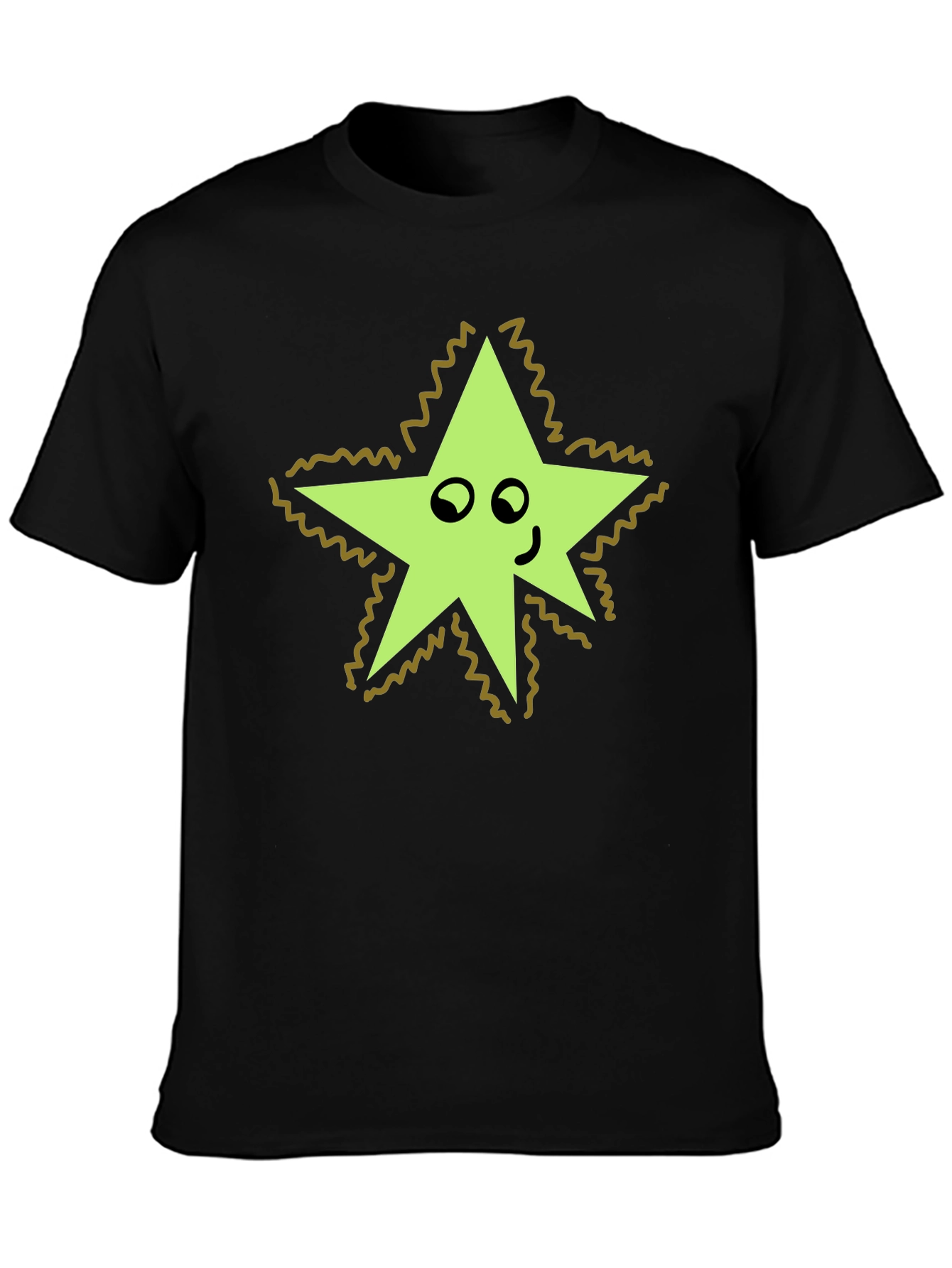 Star Character Black T-Shirt
