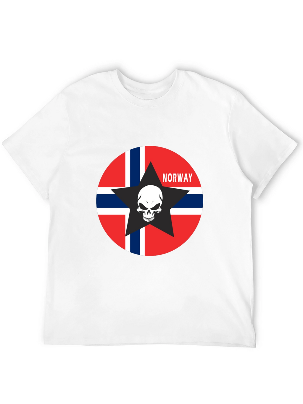Norway Flag Skull Star T-Shirt