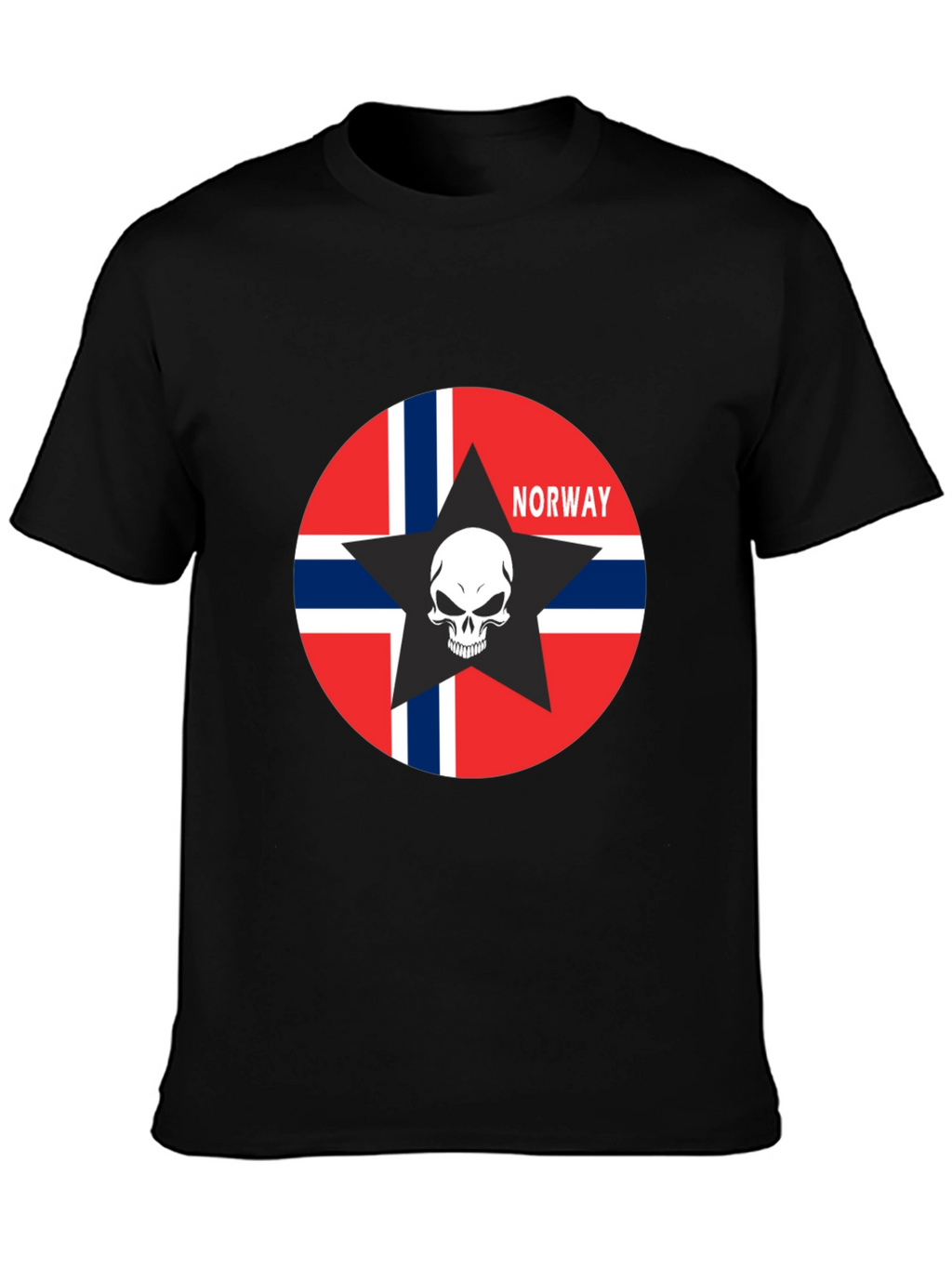 Norway Flag Skull Star T-Shirt
