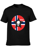 Norway Flag Skull Star T-Shirt