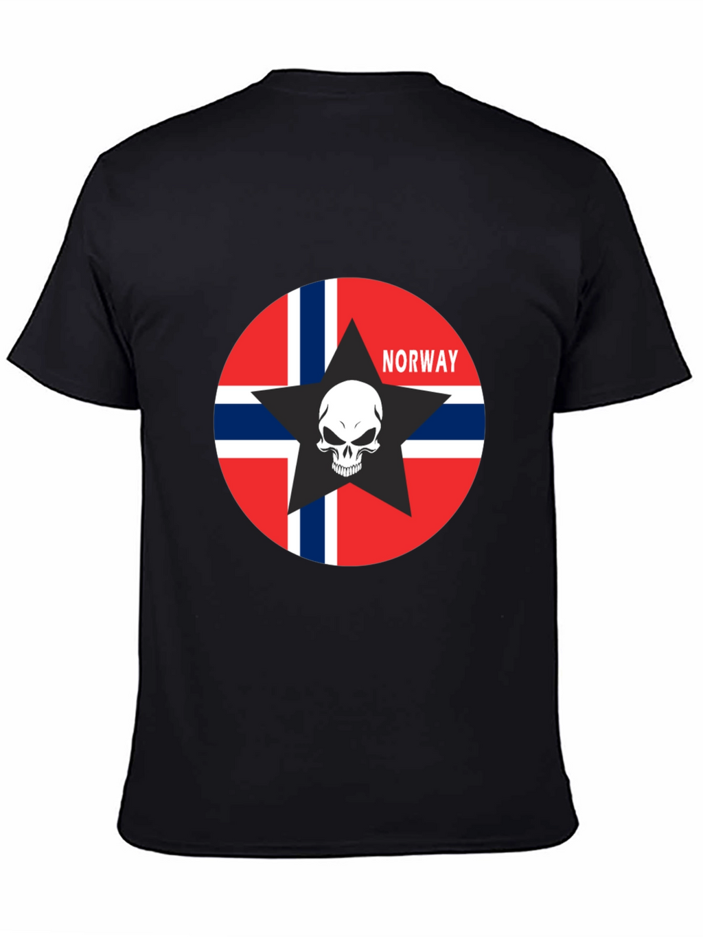 Norway Flag Skull Star T-Shirt