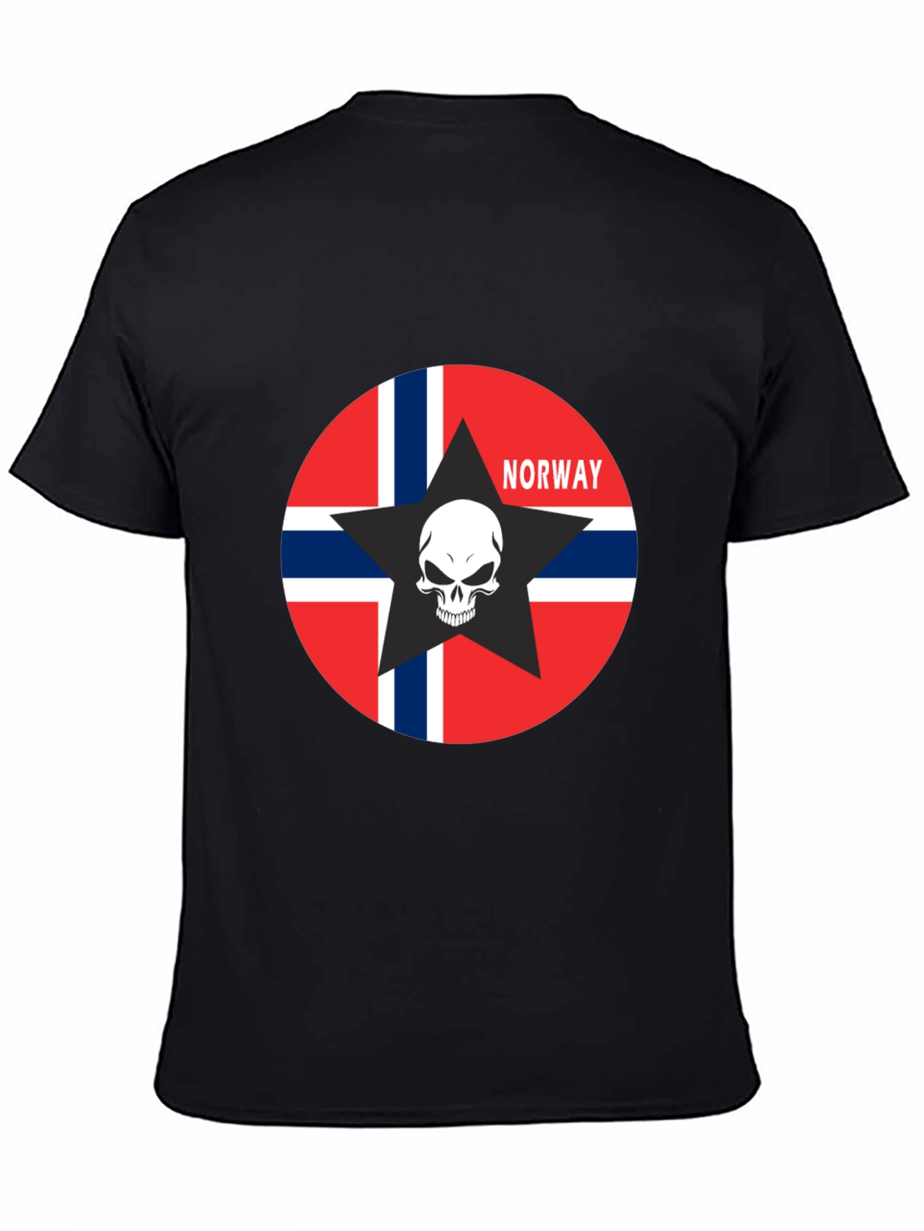 Norway Flag Skull Star T-Shirt