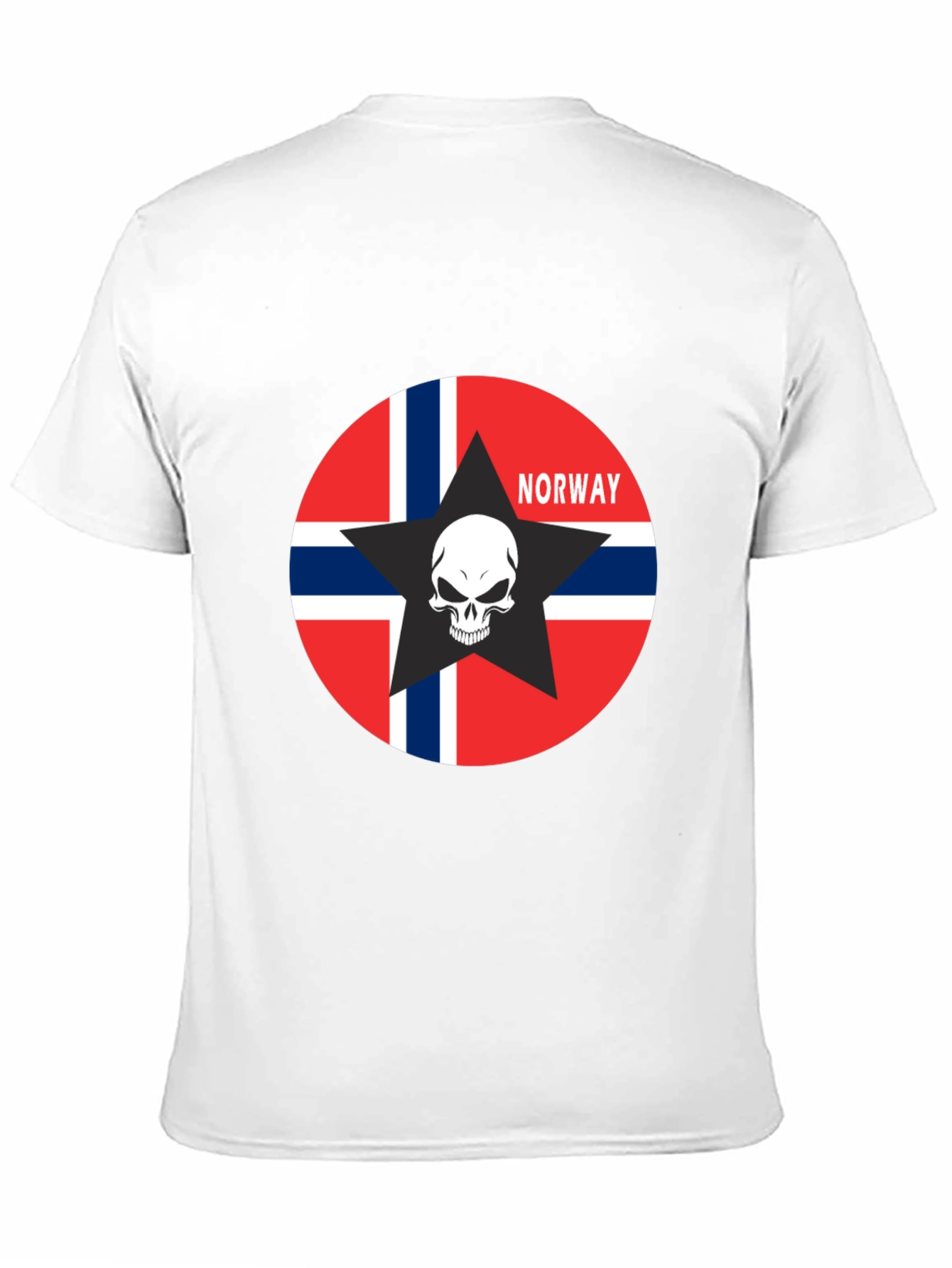 Norway Flag Skull Star T-Shirt