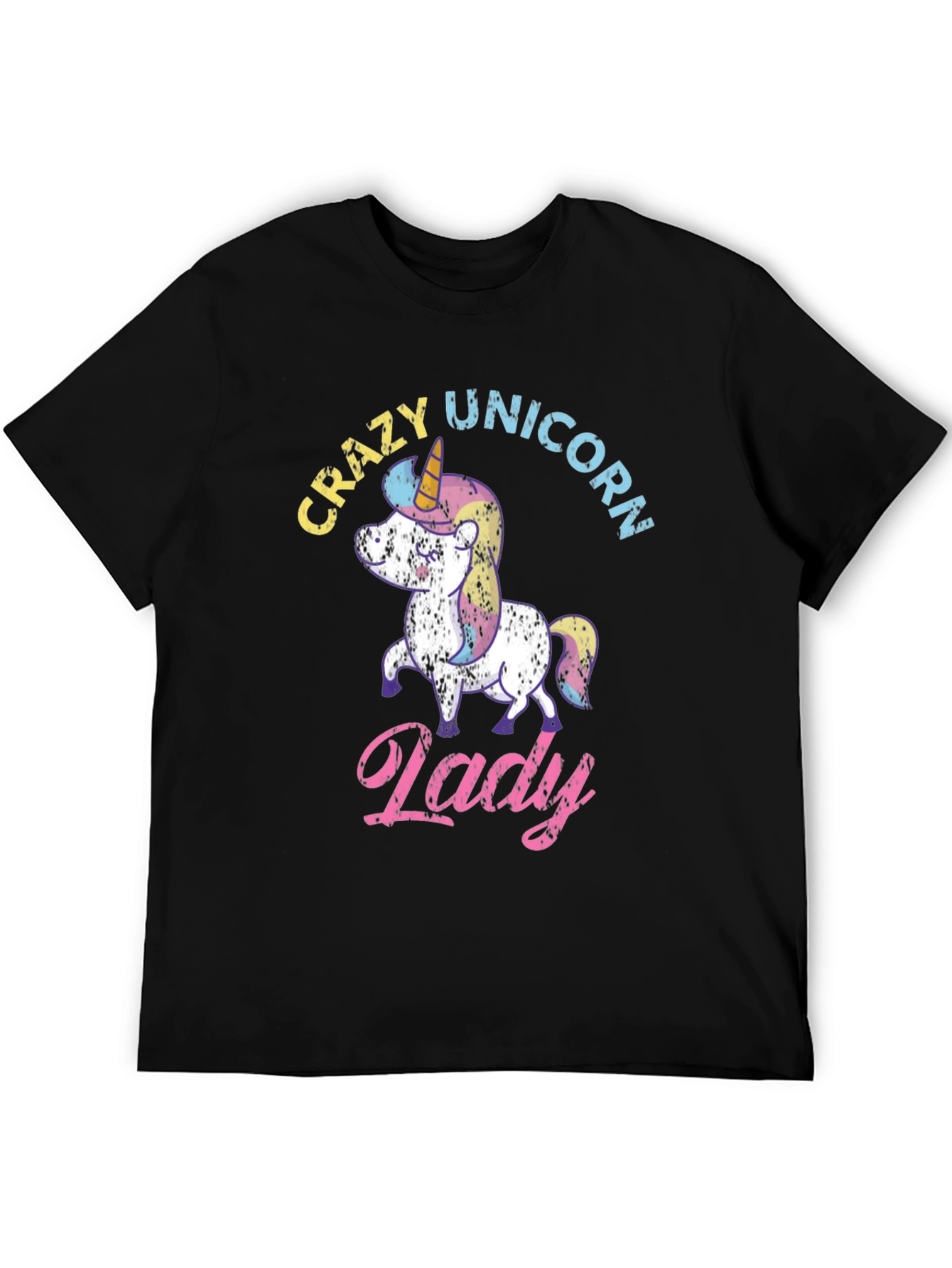 Crazy Unicorn Lady T-Shirt - Cute & Unique Design