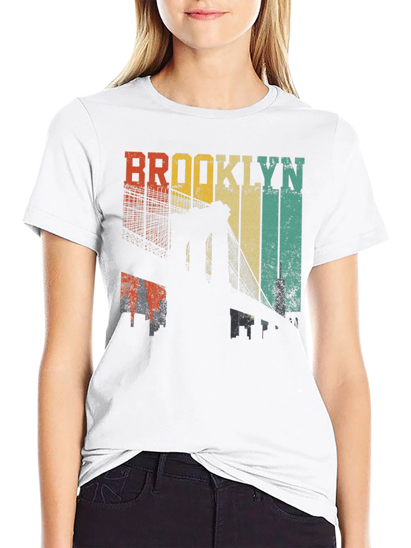 Brooklyn Bridge Retro Graphic T-Shirt