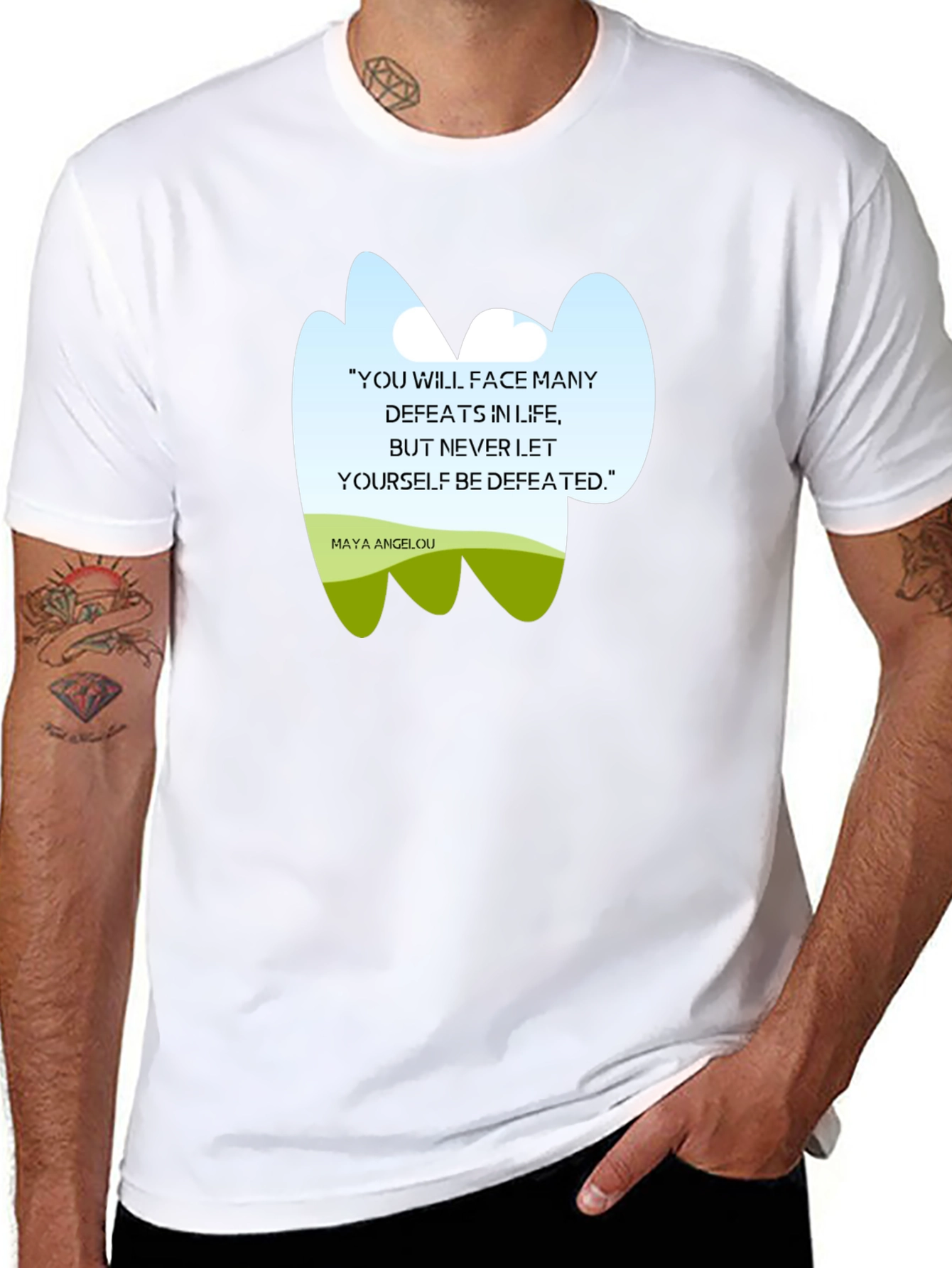 Inspirational Maya Angelou Quote T-Shirt