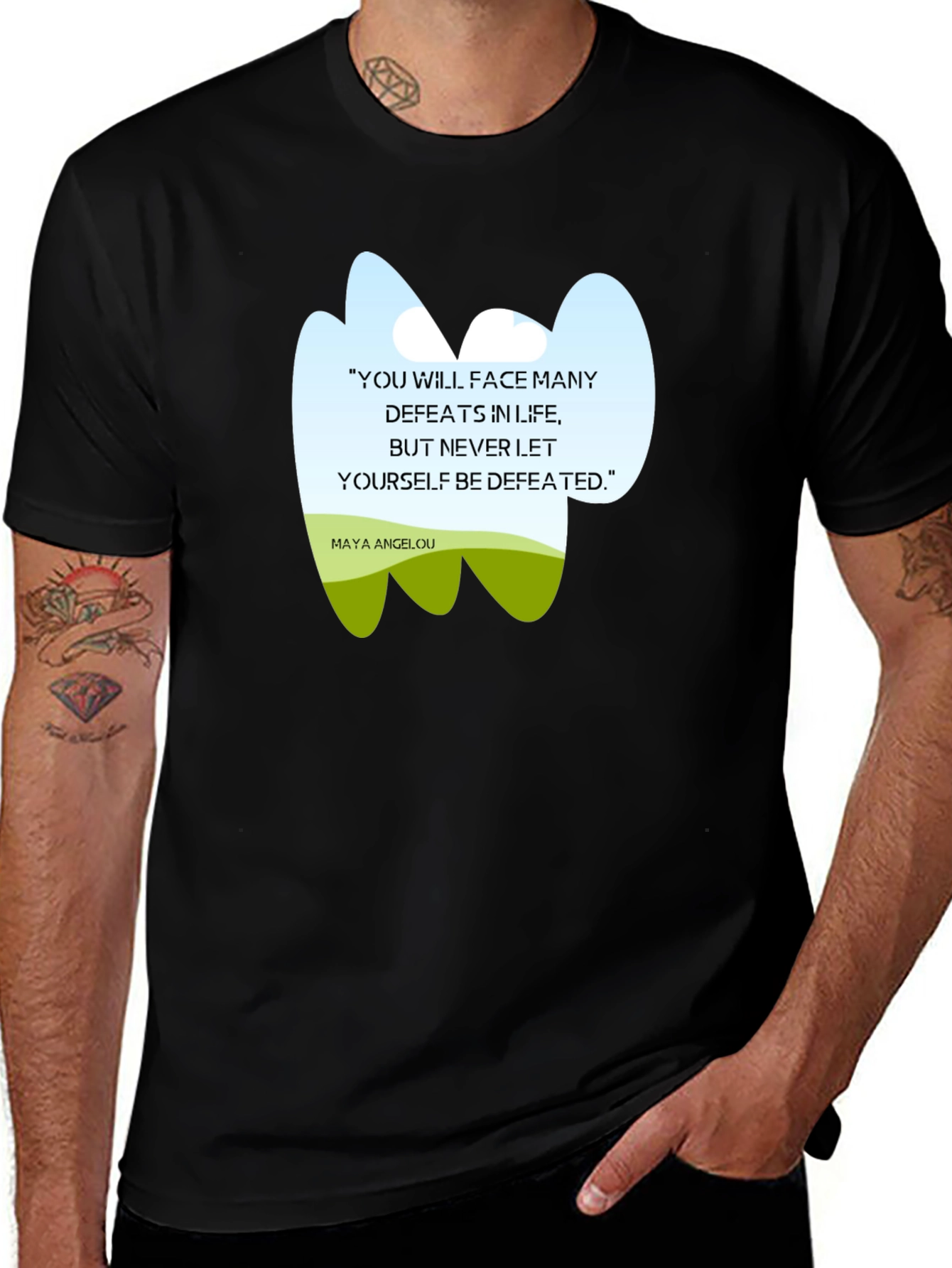 Inspirational Maya Angelou Quote T-Shirt