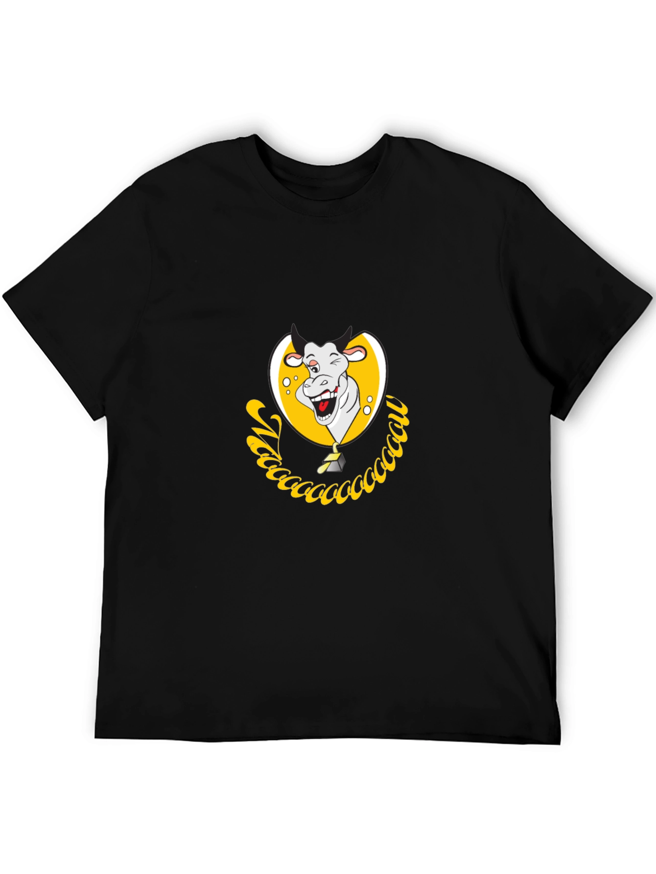 Funny Cow Graphic Tee - Unique Cartoon Design