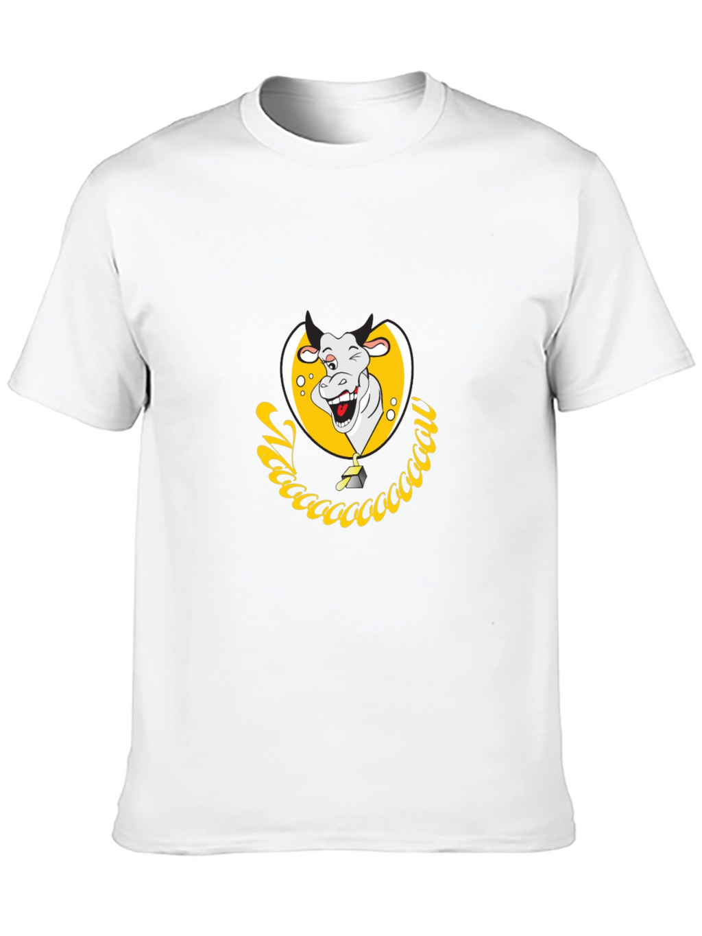 Funny Cow Graphic Tee - Unique Cartoon Design