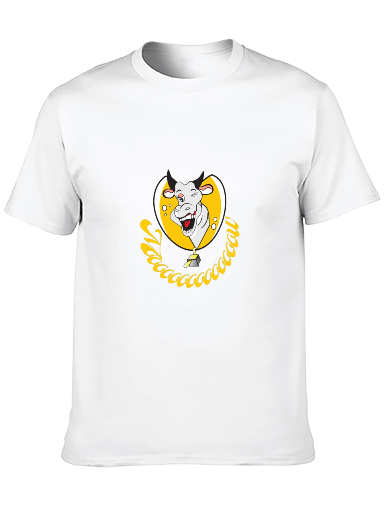 Funny Cow Graphic Tee - Unique Cartoon Design