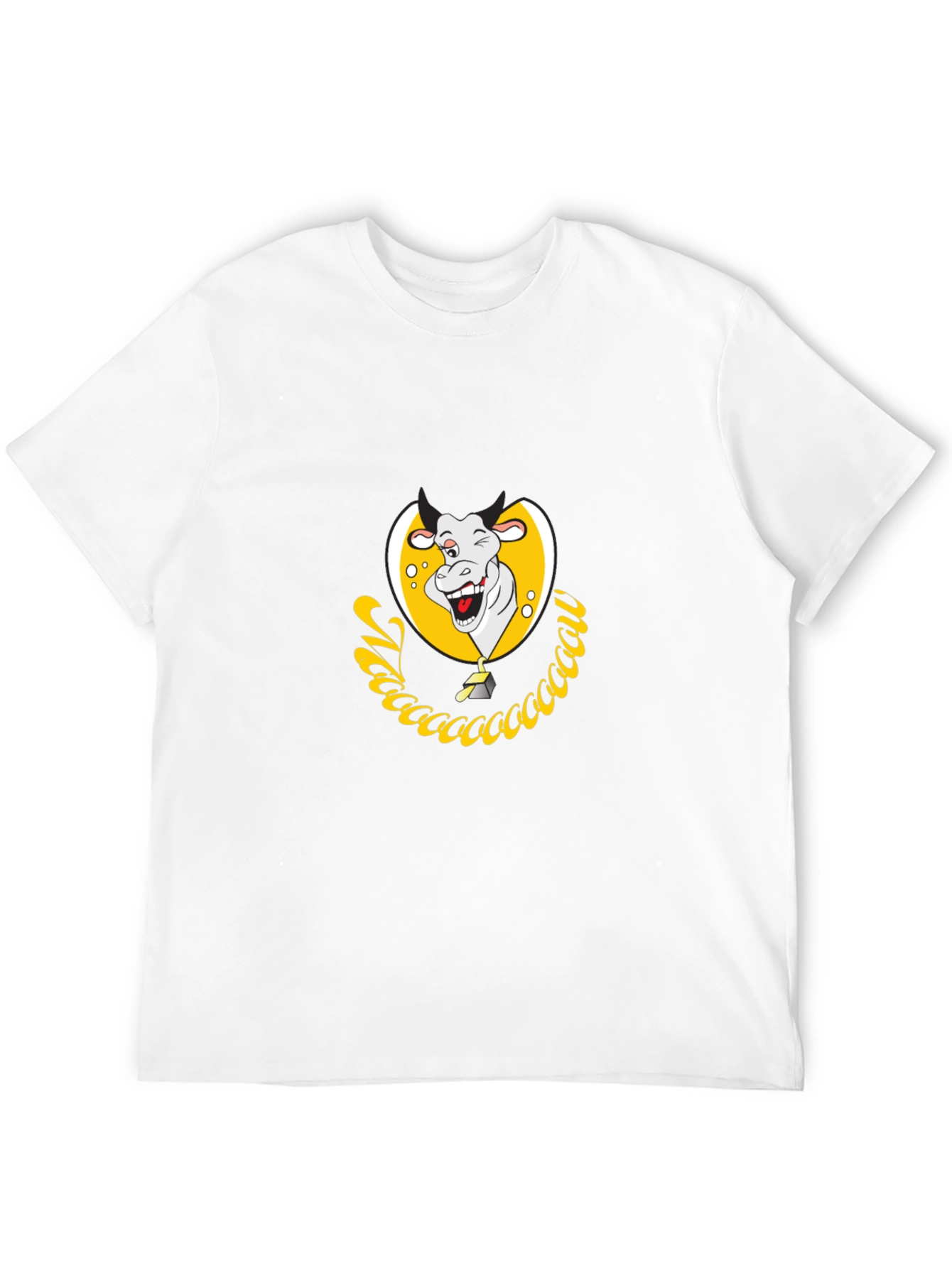 Funny Cow Graphic Tee - Unique Cartoon Design