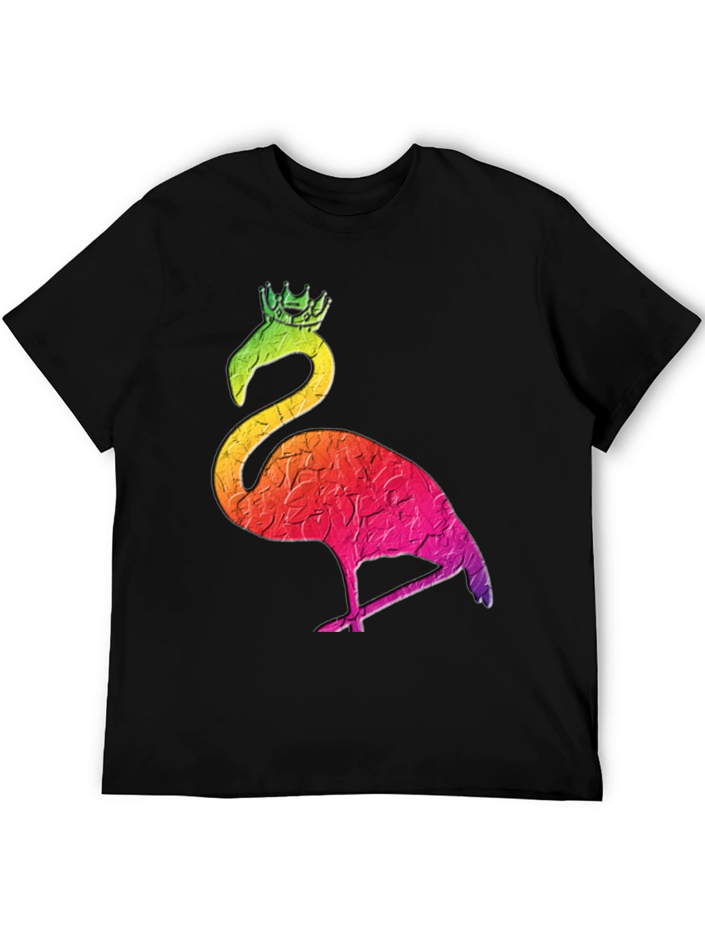 Rainbow Flamingo King Graphic Tee