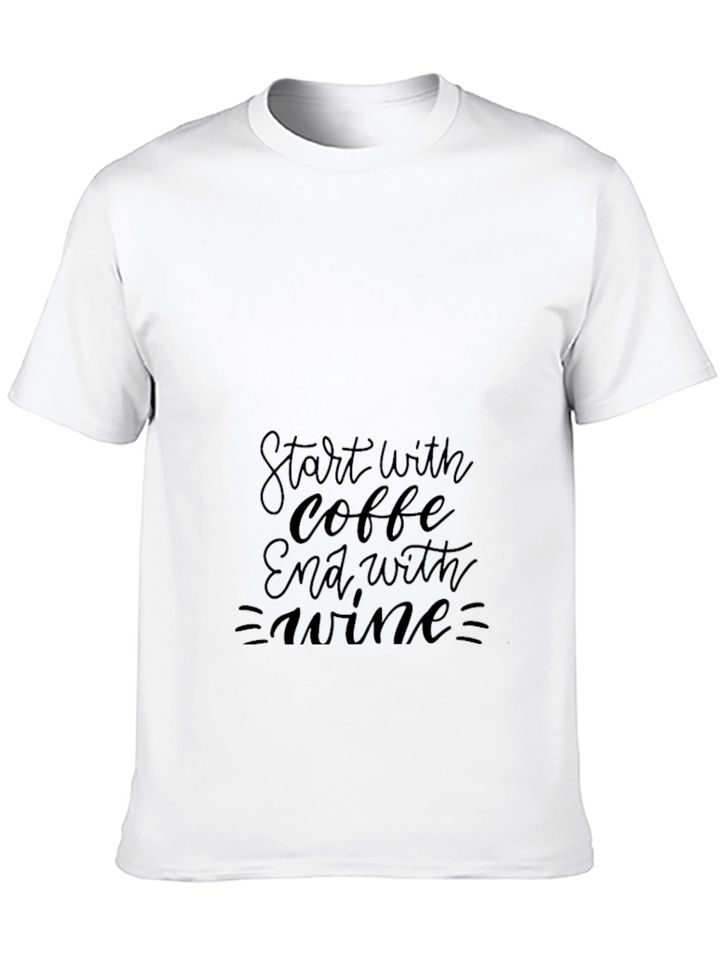 Coffee & Wine Black Graphic Tee