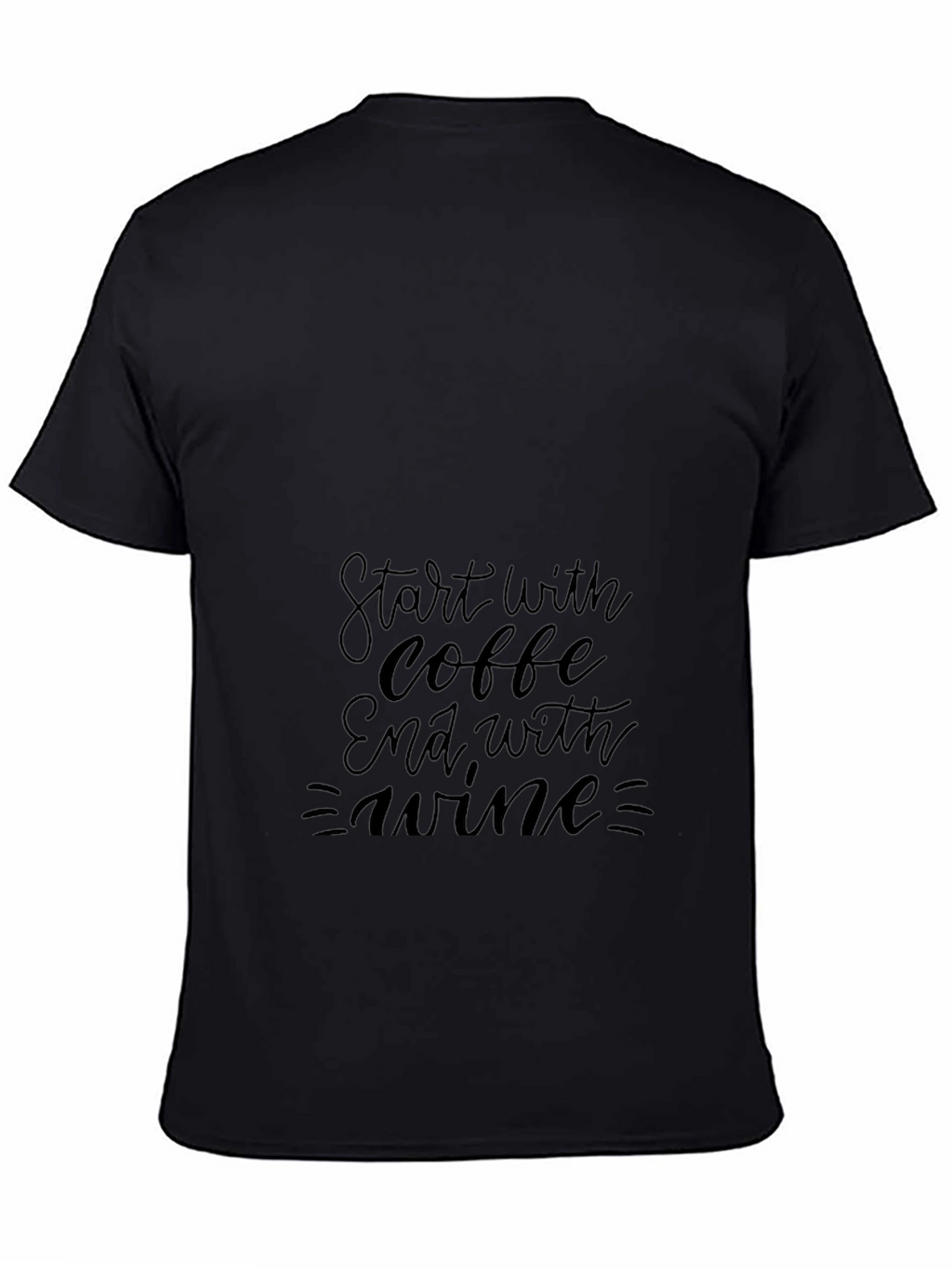 Coffee & Wine Black Graphic Tee