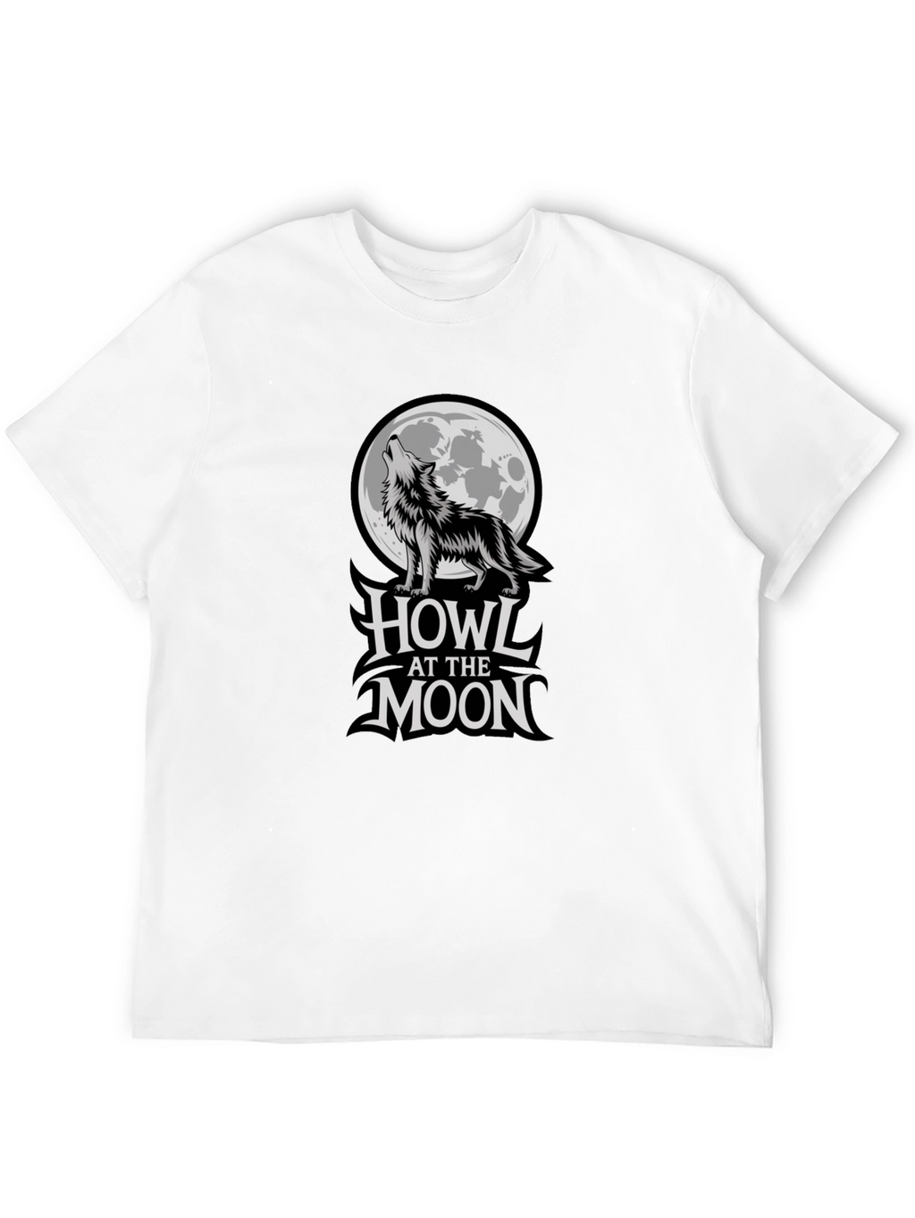 Howl at the Moon Graphic T-Shirt - Black