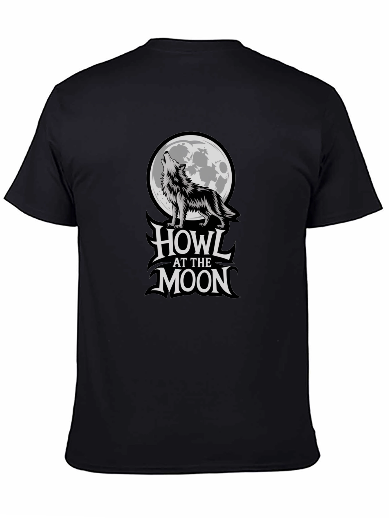 Howl at the Moon Graphic T-Shirt - Black