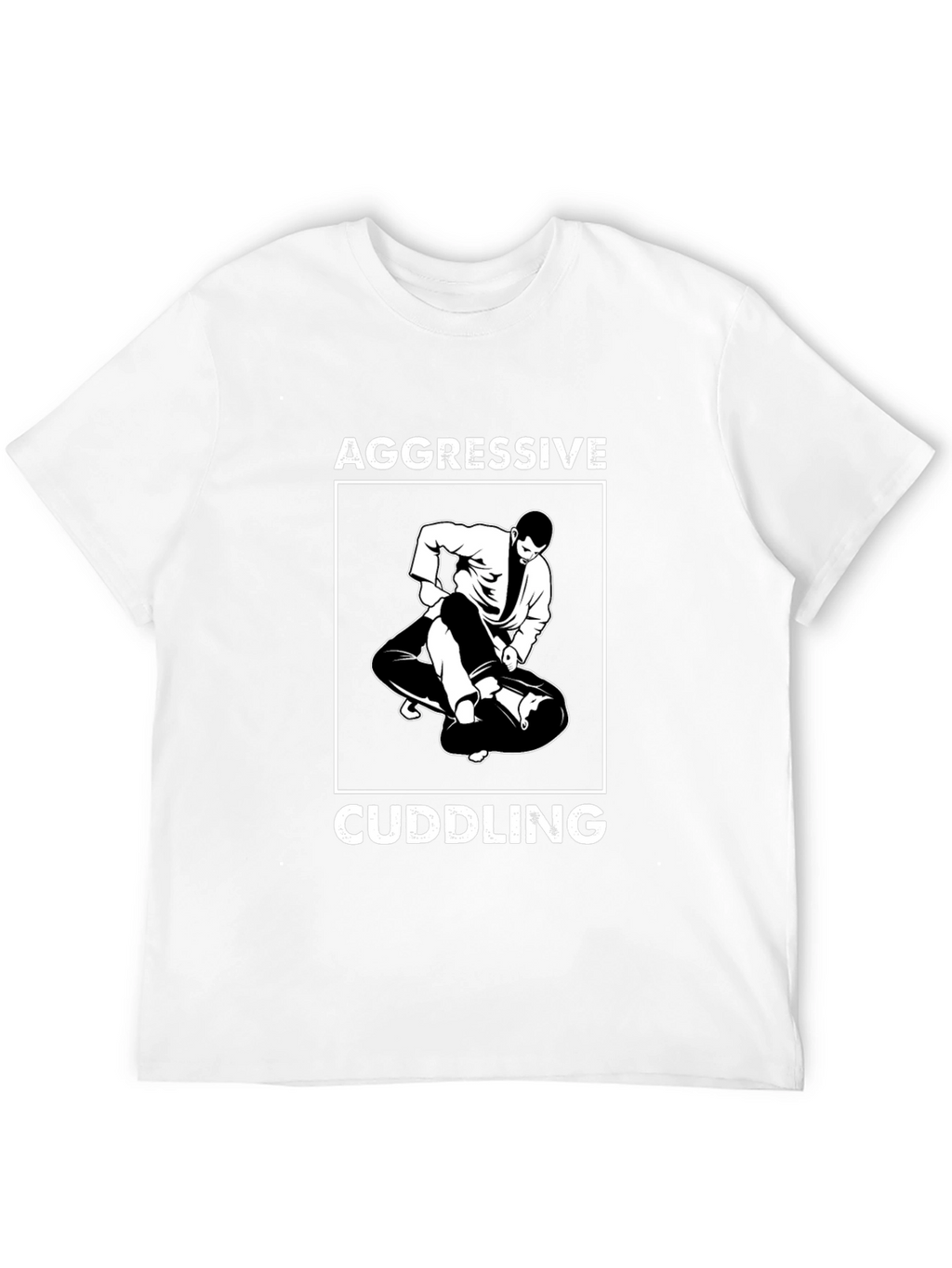 Aggressive Cuddling Black Graphic Tee