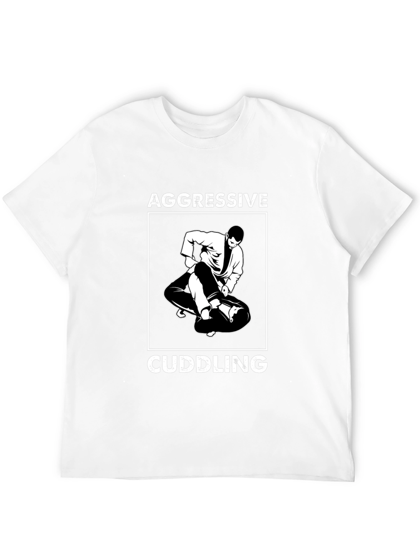Aggressive Cuddling Black Graphic Tee