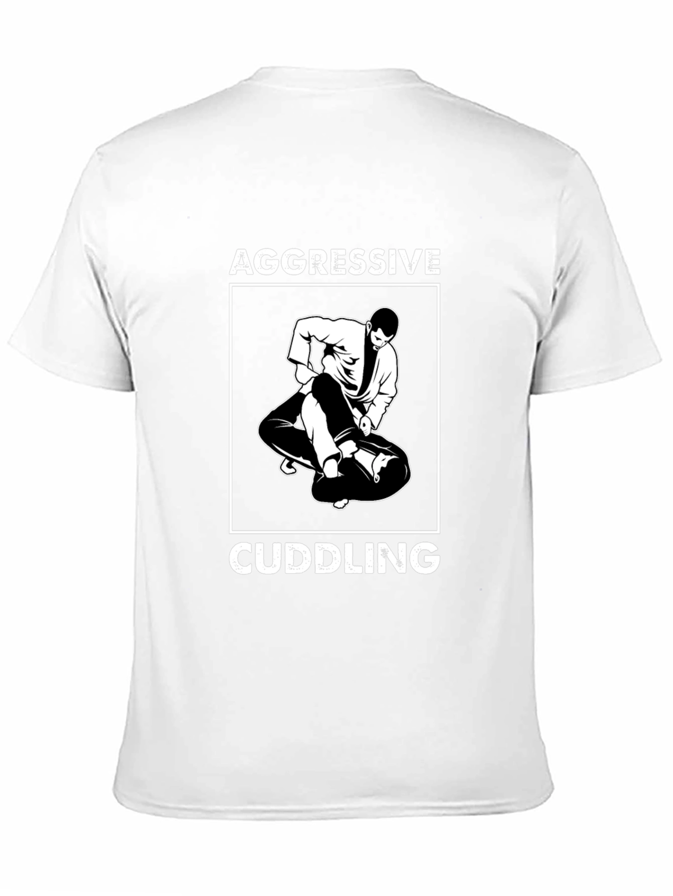 Aggressive Cuddling Black Graphic Tee