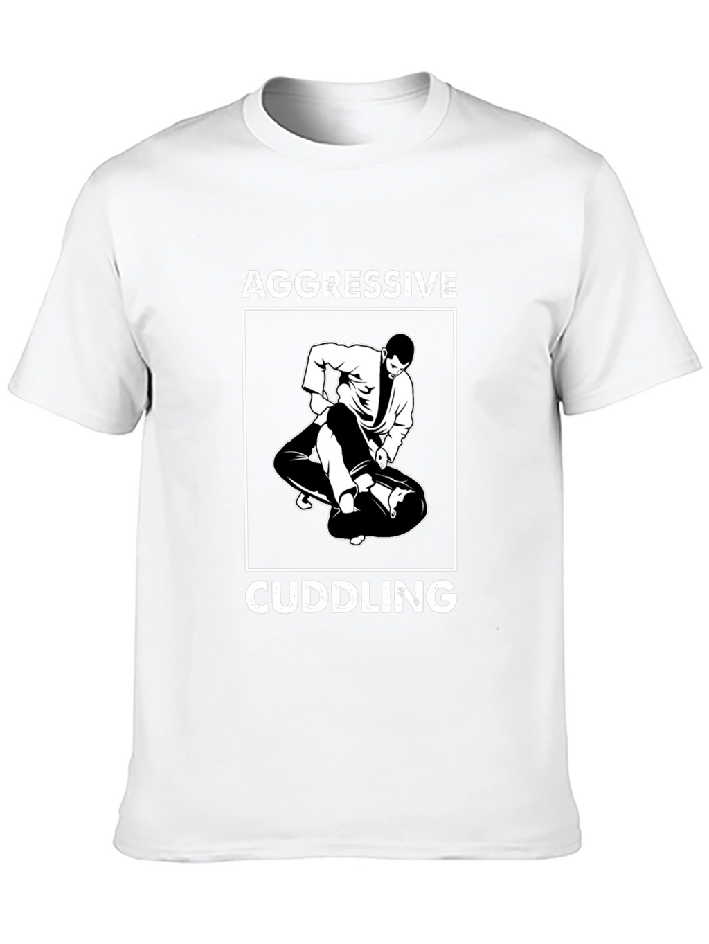 Aggressive Cuddling Black Graphic Tee