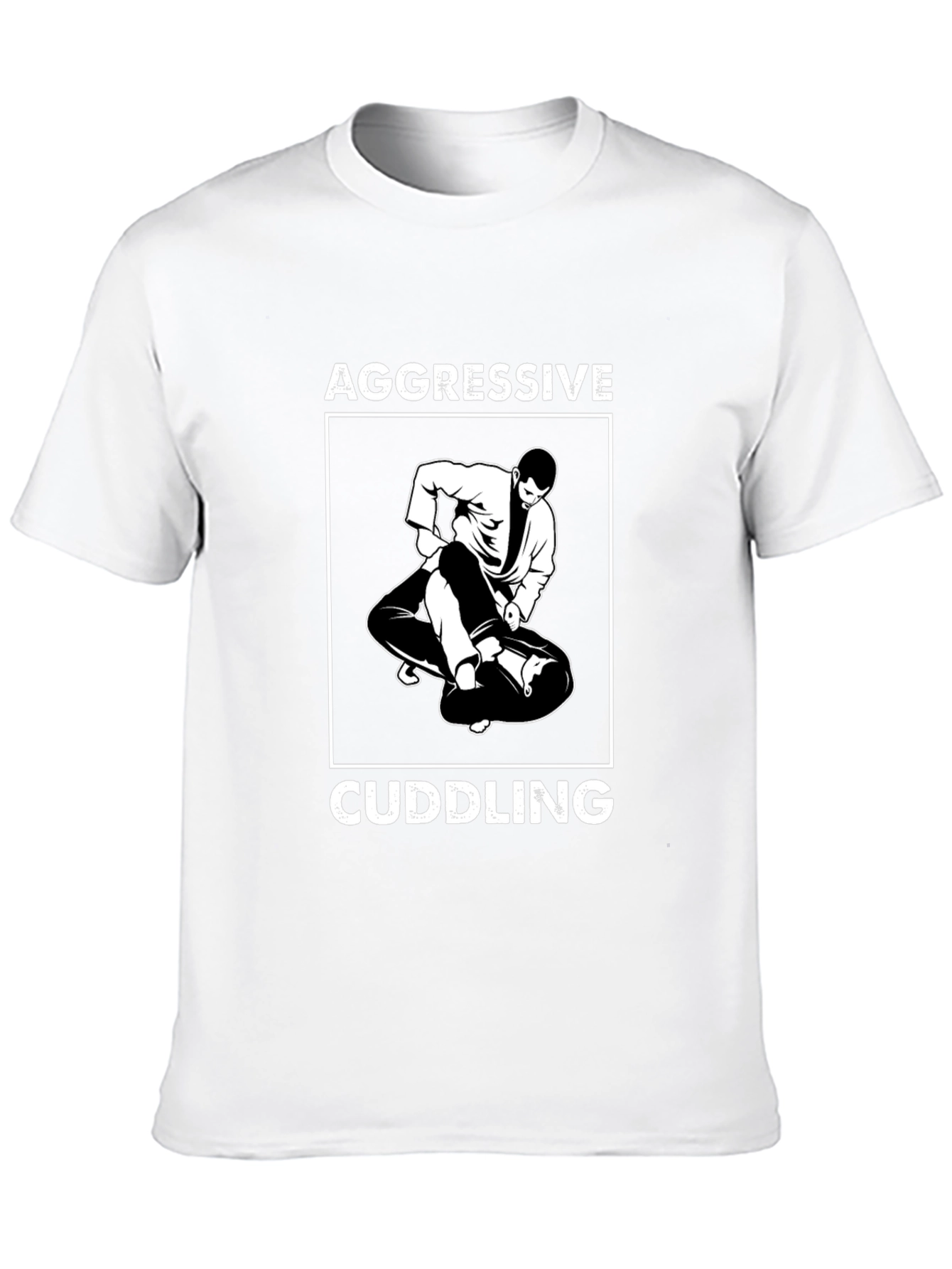 Aggressive Cuddling Black Graphic Tee