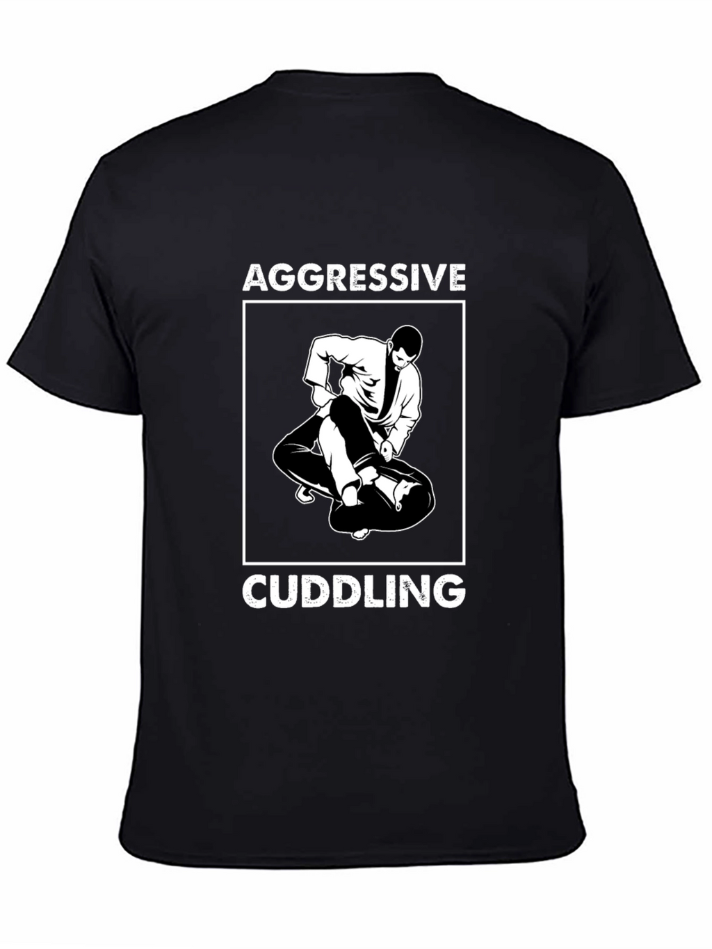 Aggressive Cuddling Black Graphic Tee