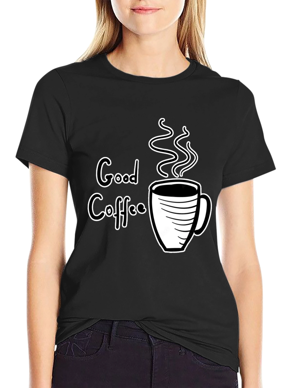 Good Coffee Graphic Tee - Black T-Shirt