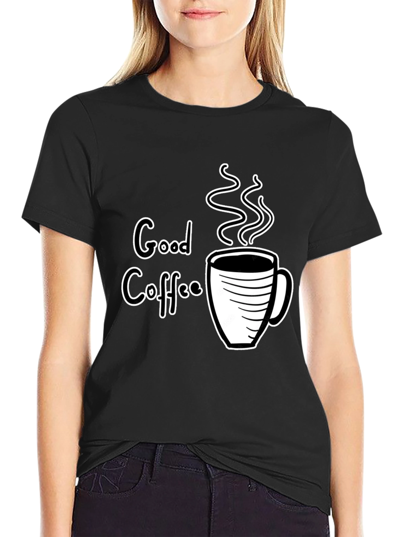 Good Coffee Graphic Tee - Black T-Shirt