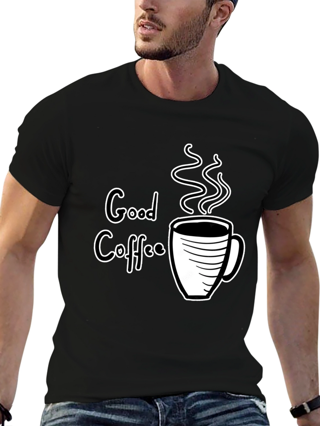 Good Coffee Graphic Tee - Black T-Shirt