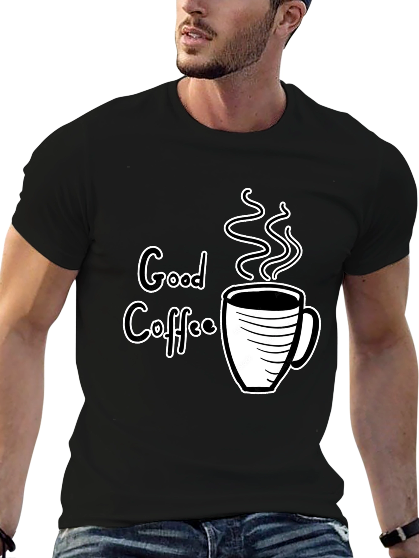 Good Coffee Graphic Tee - Black T-Shirt