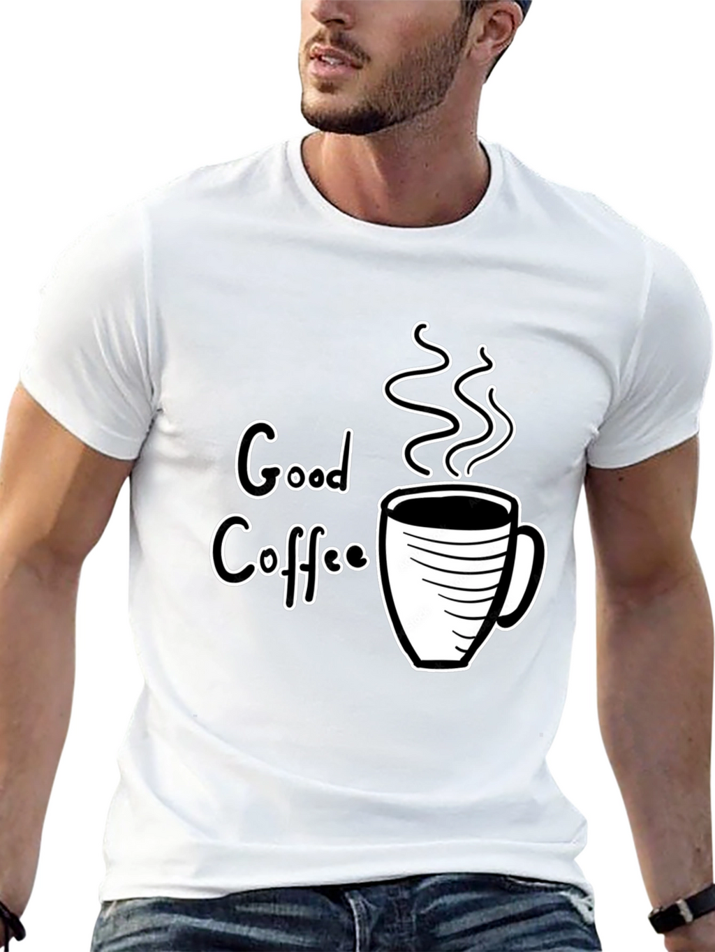 Good Coffee Graphic Tee - Black T-Shirt