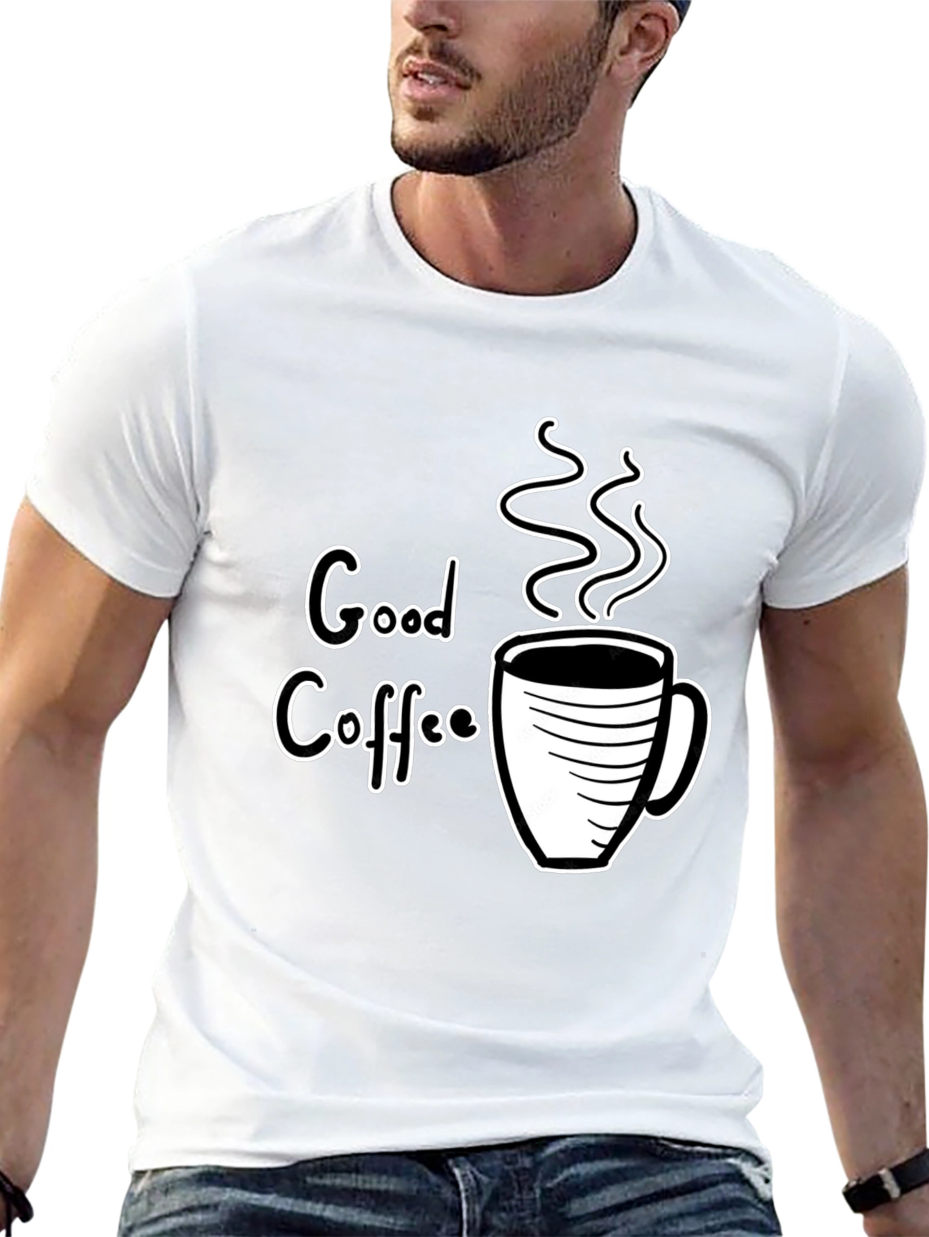 Good Coffee Graphic Tee - Black T-Shirt