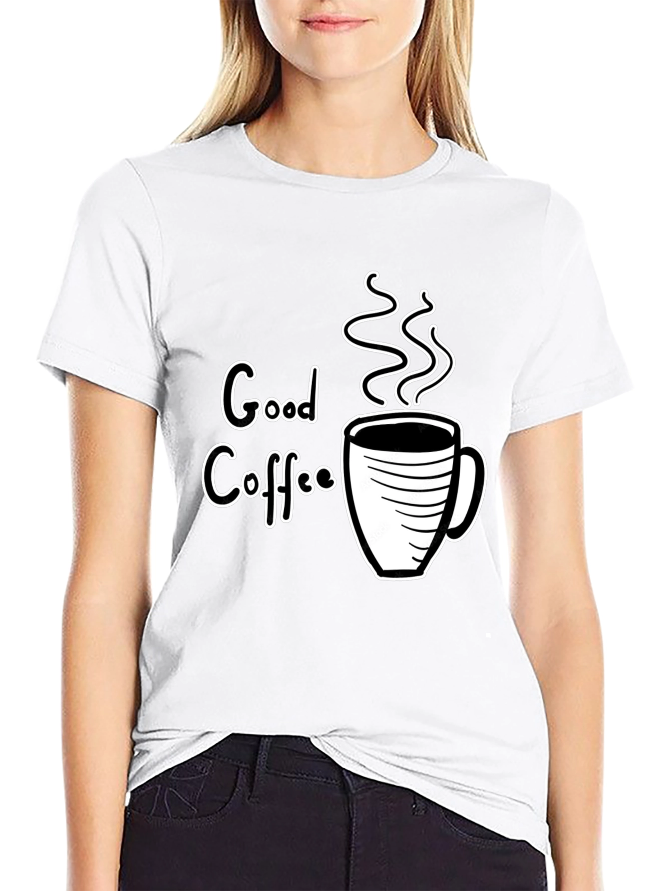 Good Coffee Graphic Tee - Black T-Shirt