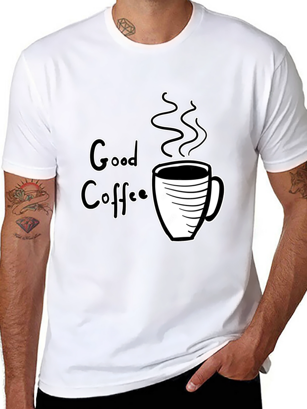 Good Coffee Graphic Tee - Black T-Shirt