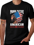 Proud Native American Mining Engineer Graphic T-Shirt