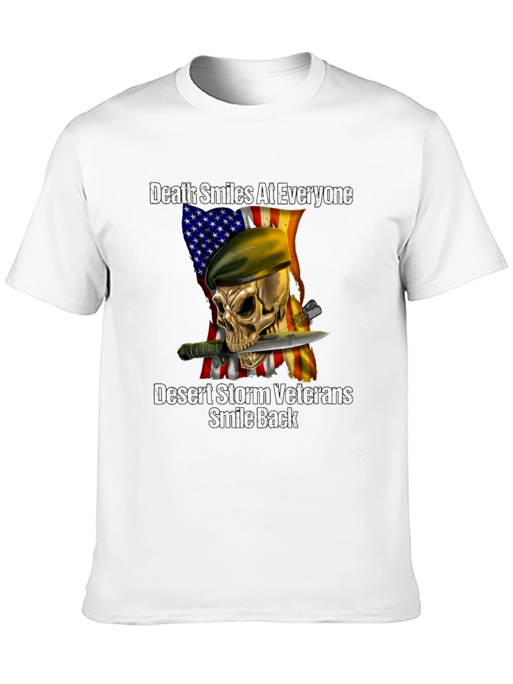 Death Smiles at Everyone Desert Storm Veteran T-Shirt