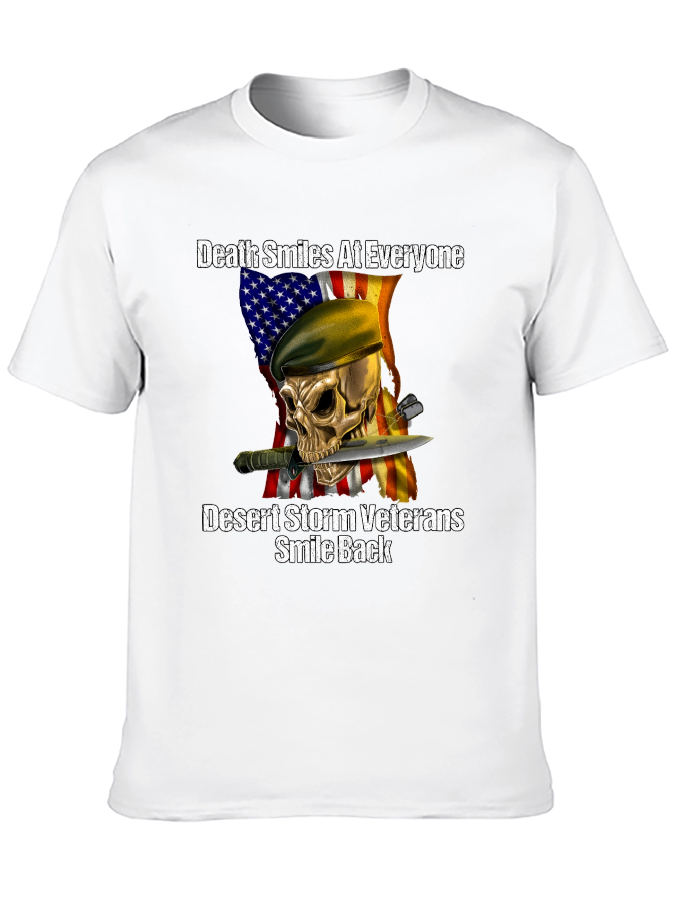 Death Smiles at Everyone Desert Storm Veteran T-Shirt