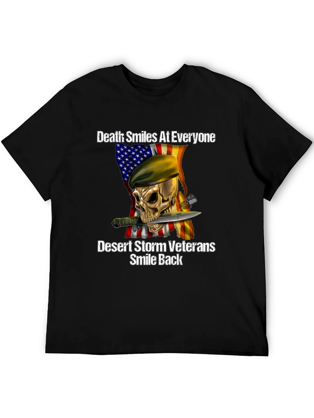 Death Smiles at Everyone Desert Storm Veteran T-Shirt