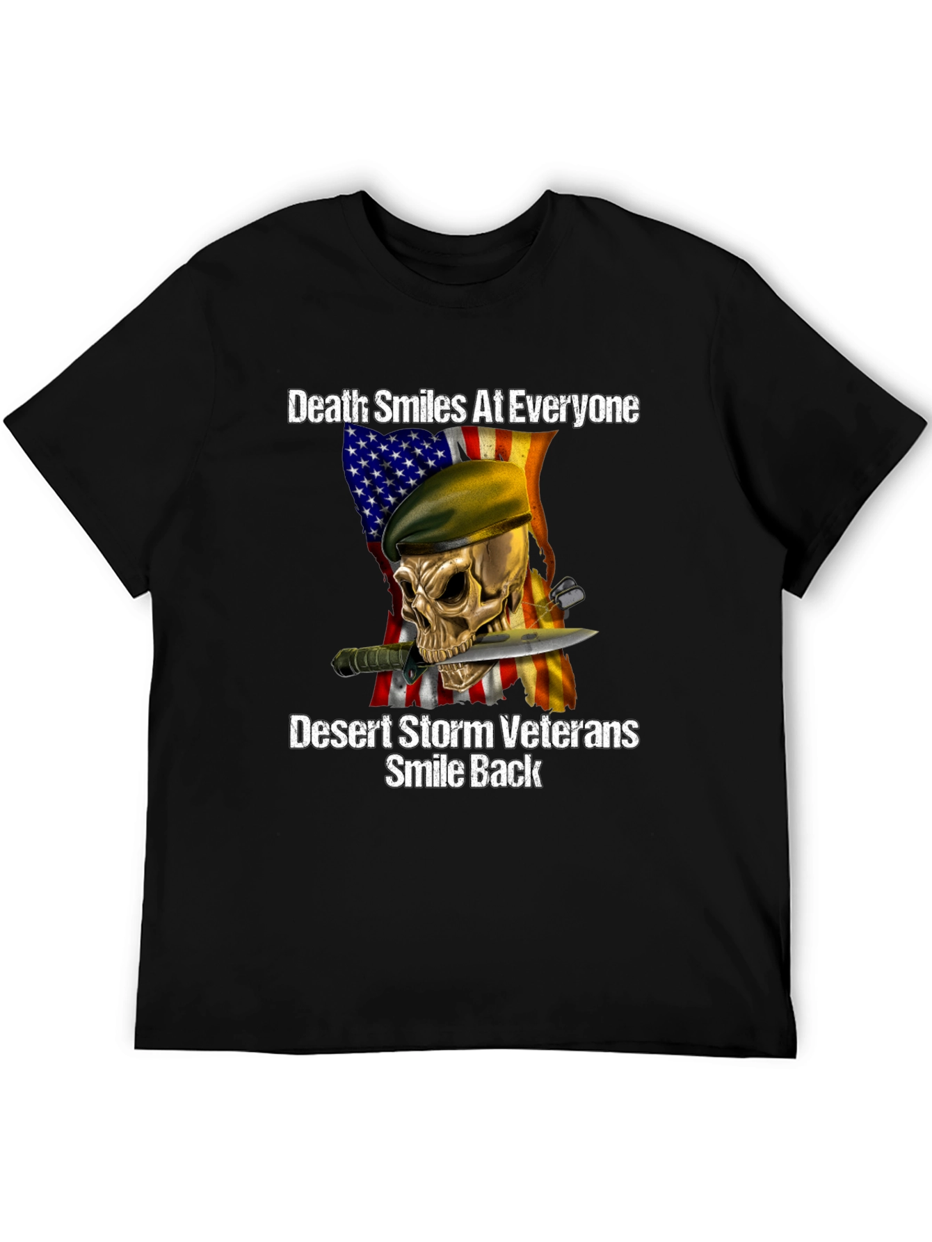 Death Smiles at Everyone Desert Storm Veteran T-Shirt