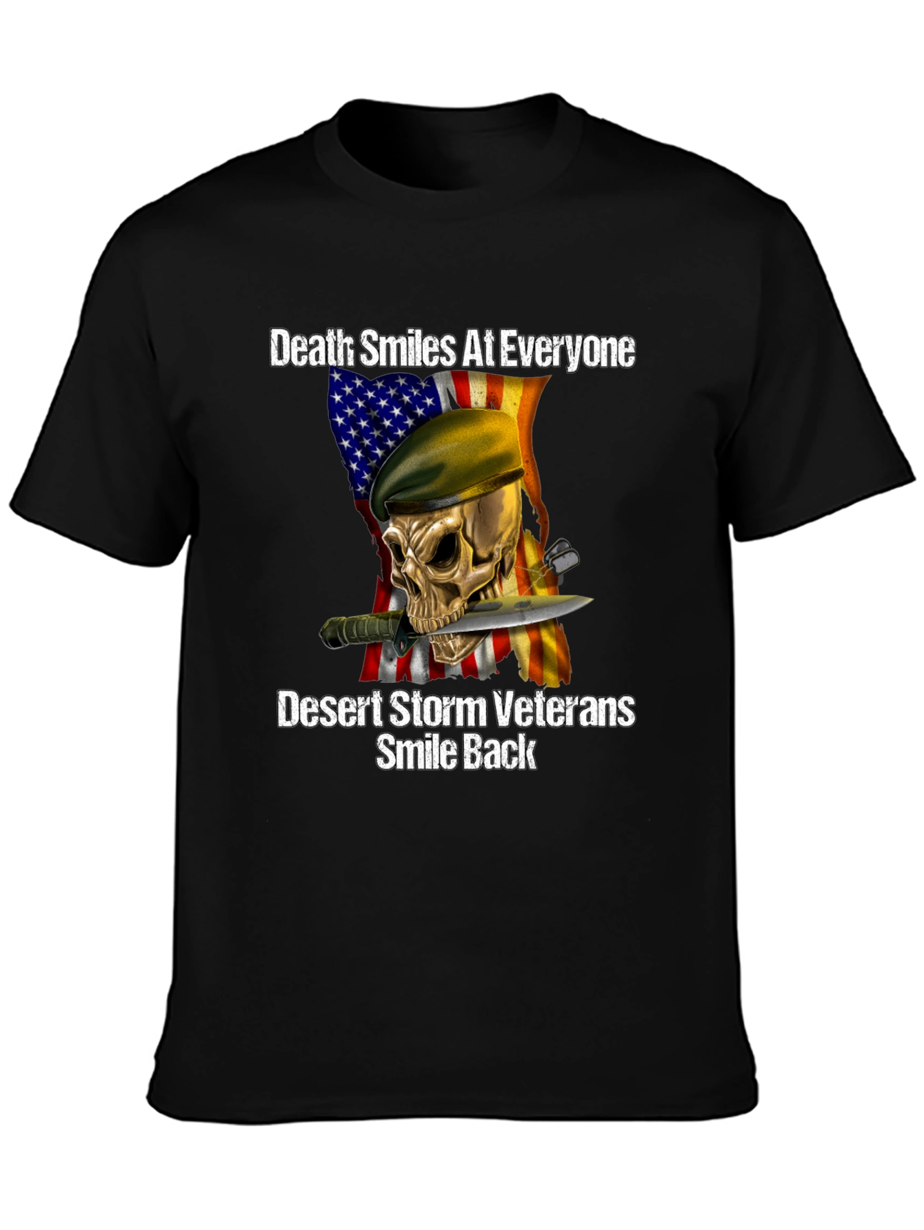 Death Smiles at Everyone Desert Storm Veteran T-Shirt