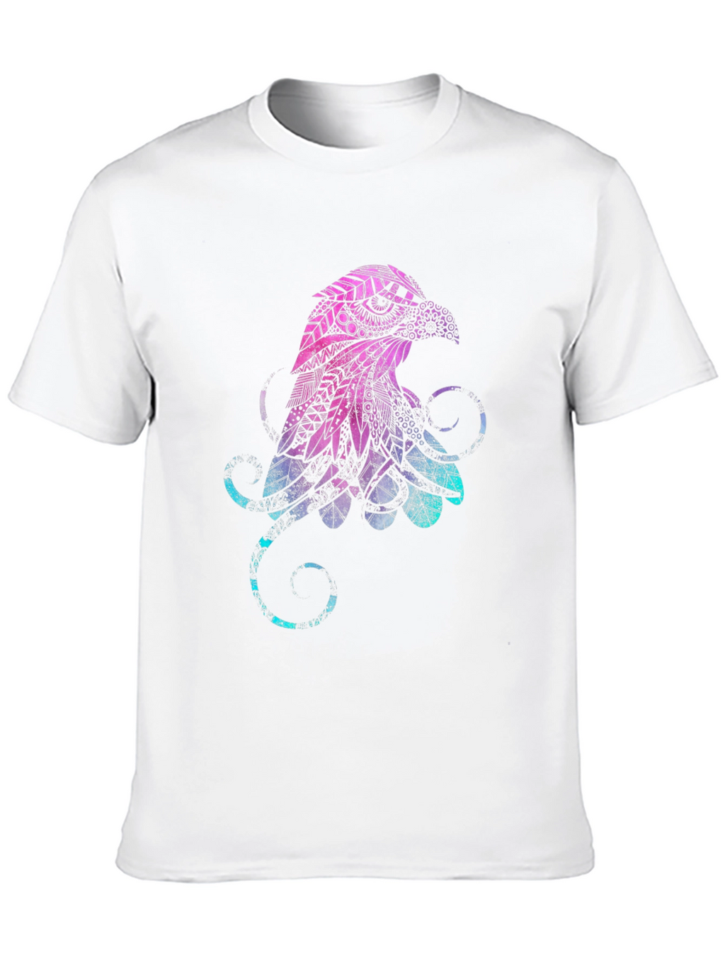 Abstract Eagle Graphic Black T-Shirt